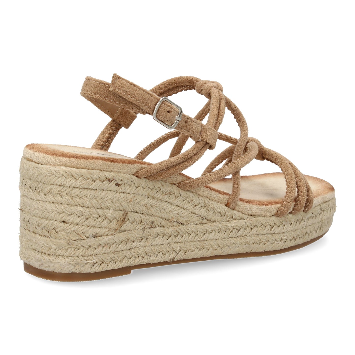 Sandalias de cuña de yute para mujer comodas y elegantes di