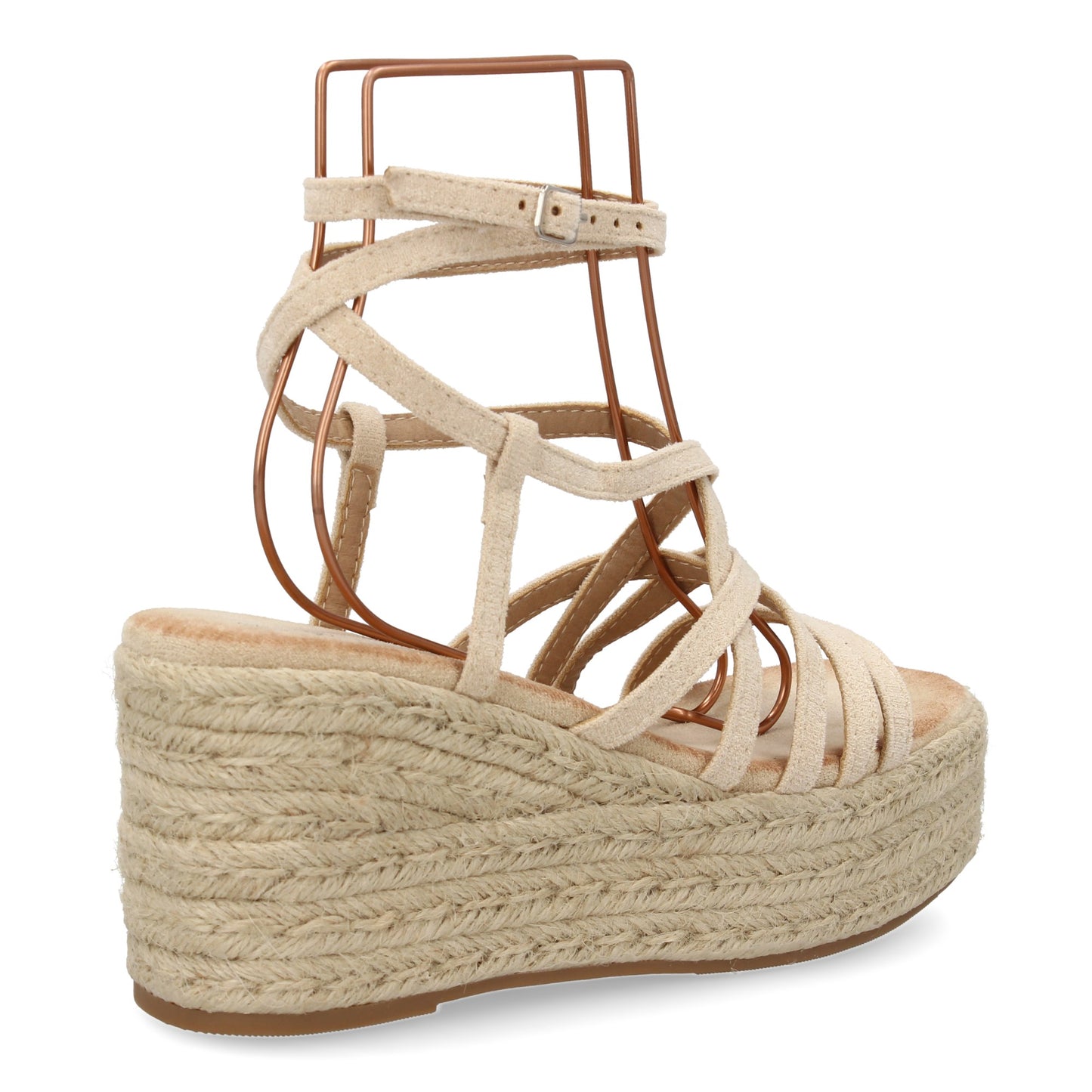 Sandalias de cuña de yute para mujer diseño comodo y modern