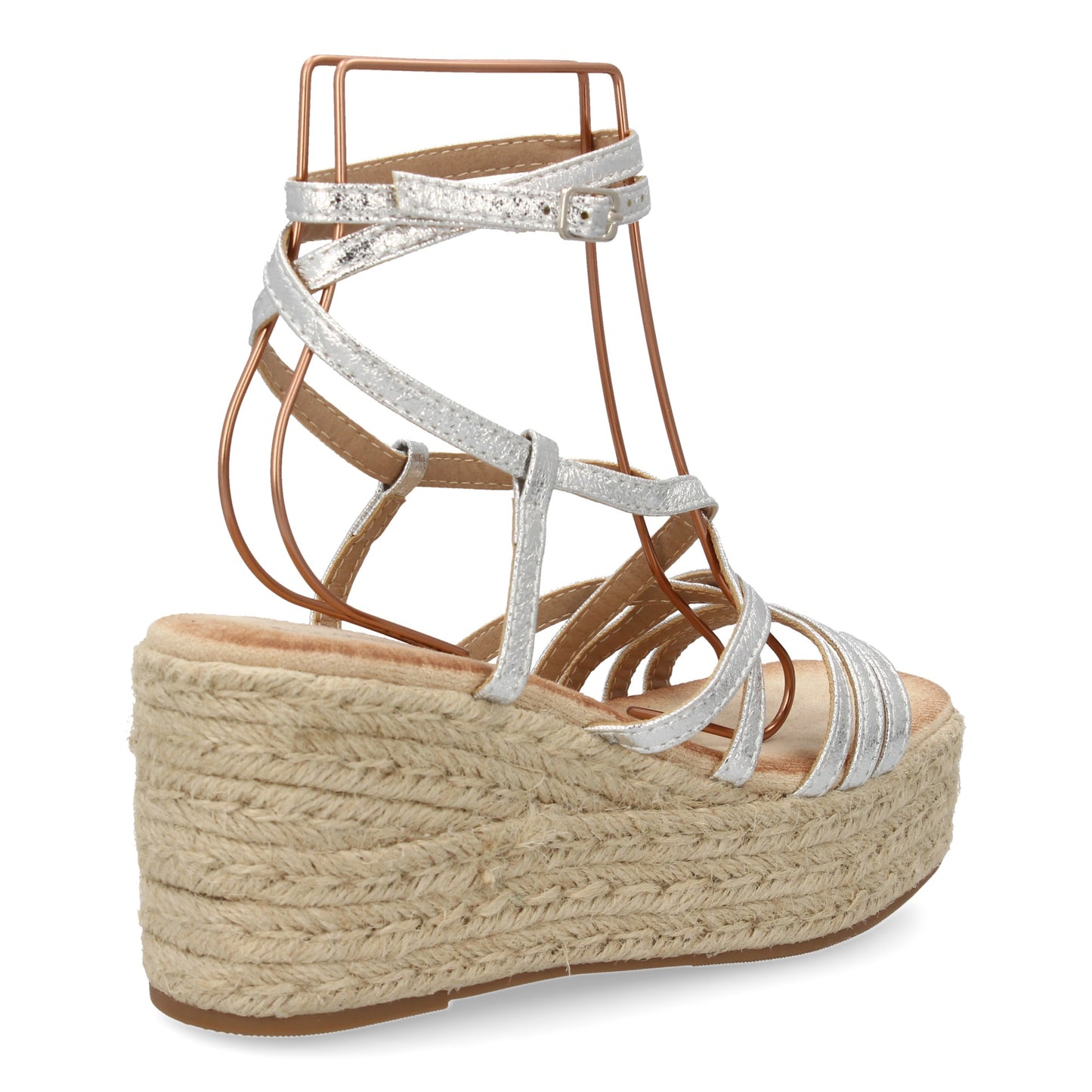Sandalias de cuña de yute para mujer diseño comodo y modern