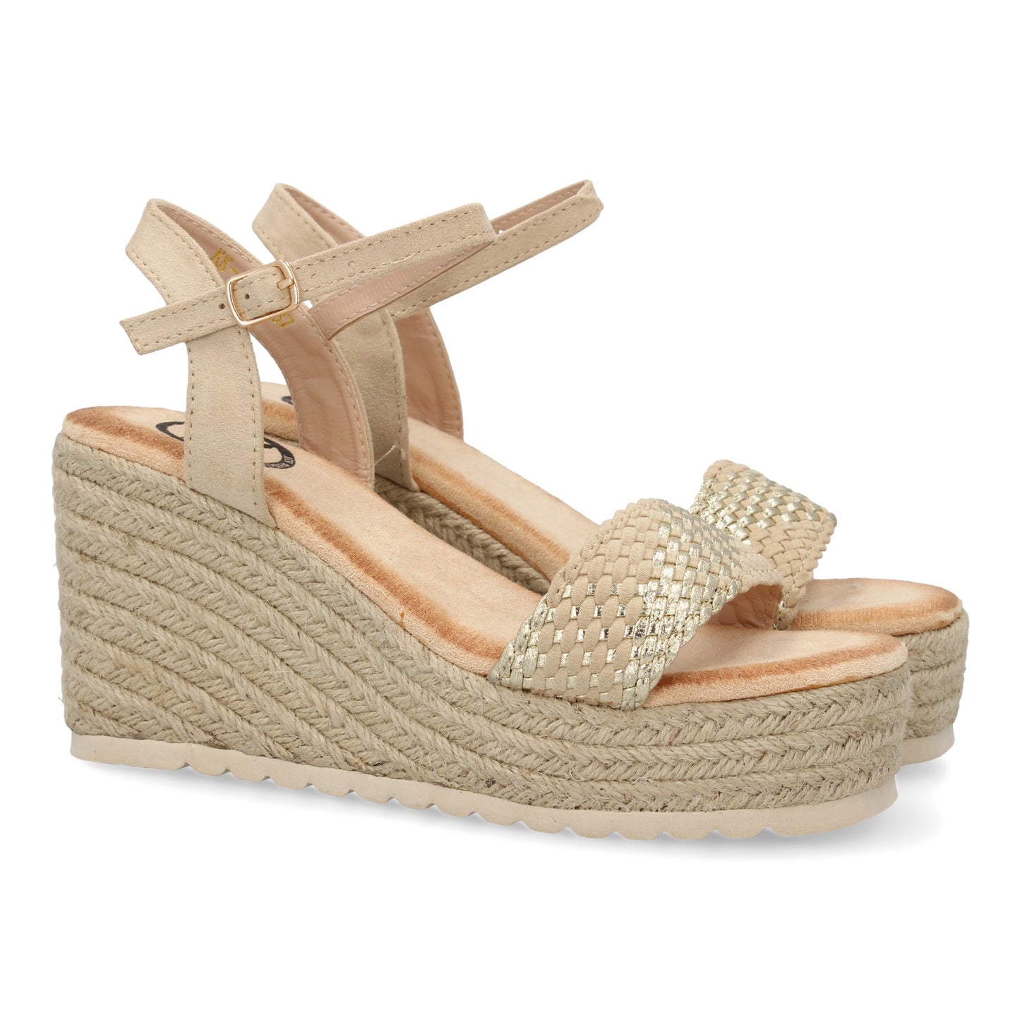 Sandalias de cuña de yute para mujer comodas y elegantes d
