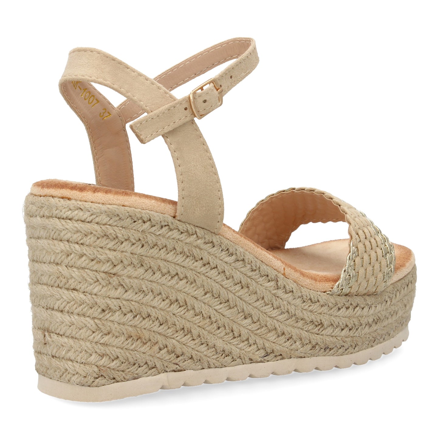 Sandalias de cuña de yute para mujer comodas y elegantes d