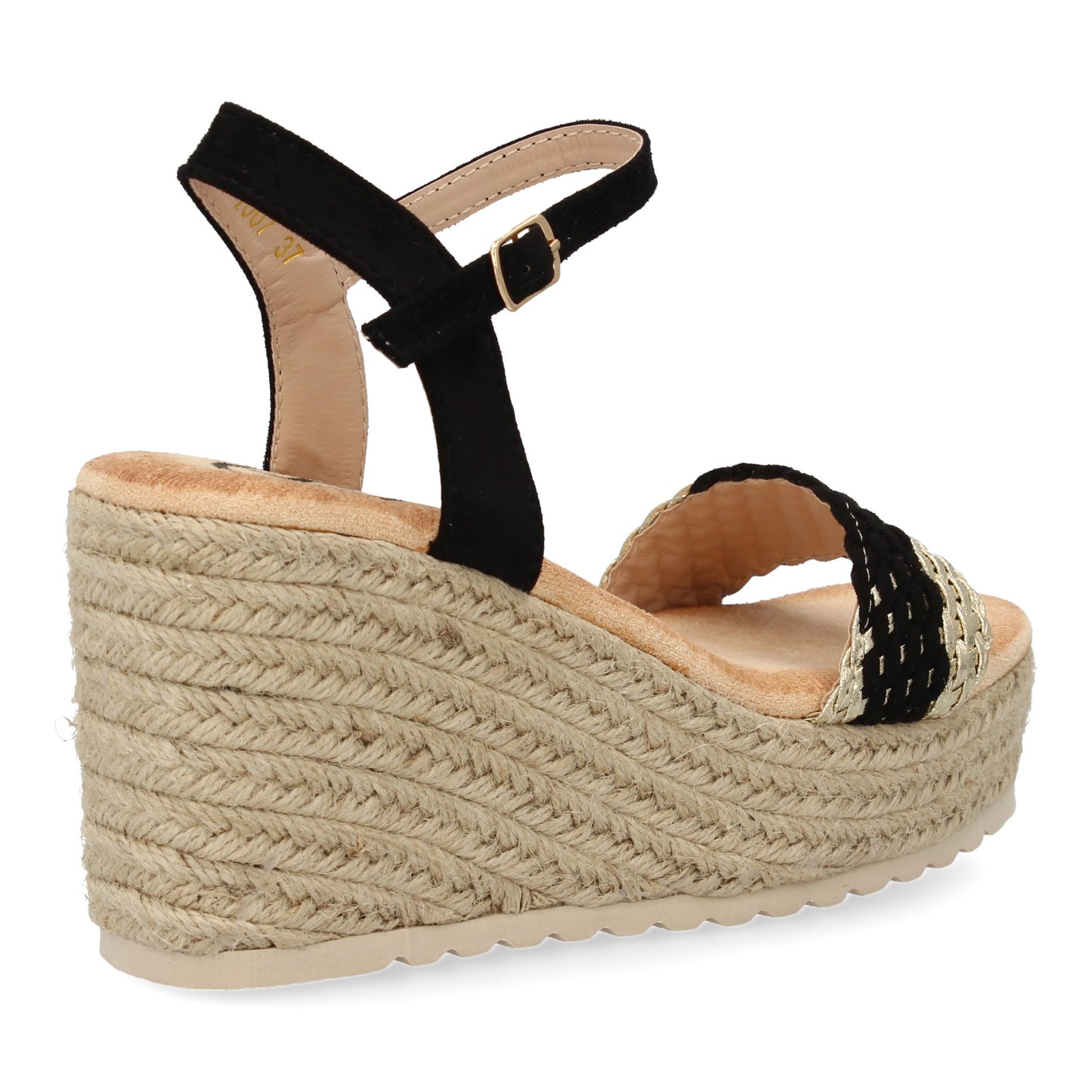 Sandalias de cuña de yute para mujer comodas y elegantes d