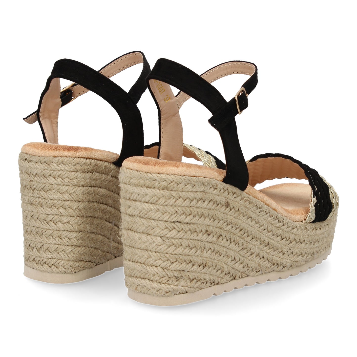 Sandalias de cuña de yute para mujer comodas y elegantes d
