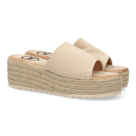 Zueco de yute para mujer  diseño comodo y moderno con la pal