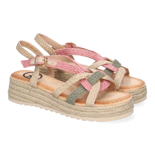 Sandalias de Plataforma de Yute para Mujer  Comoda