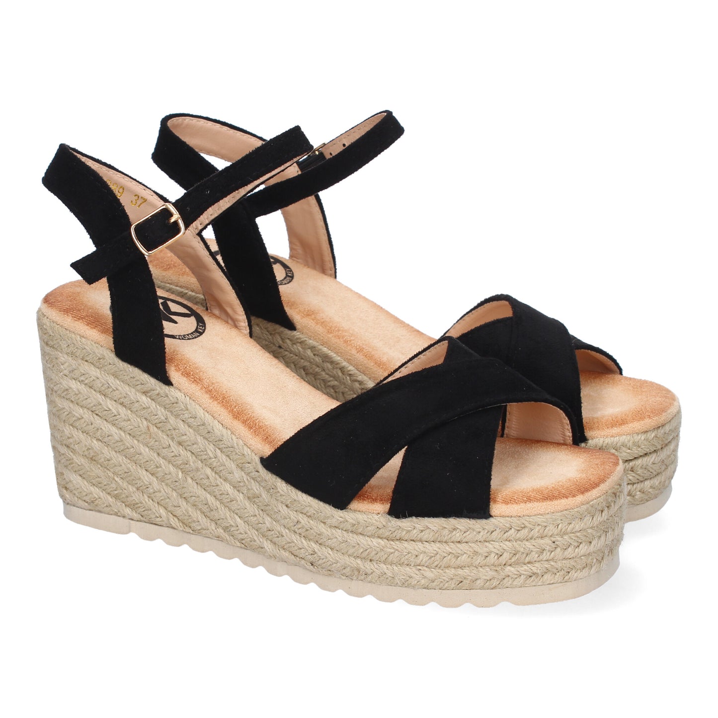 Sandalia de cuña de Yute para Mujer  Comodas y Ele