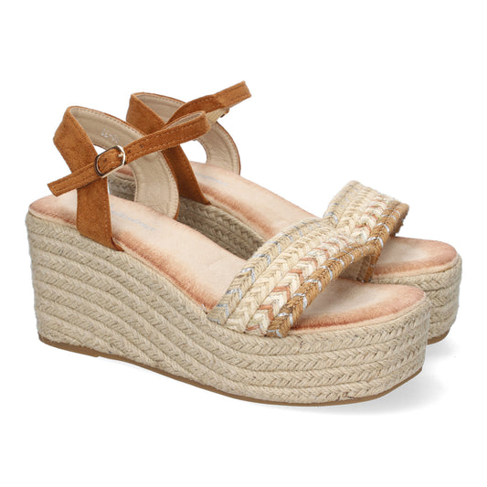 Sandalia de cuña de Yute para Mujer  Comodas y Ele