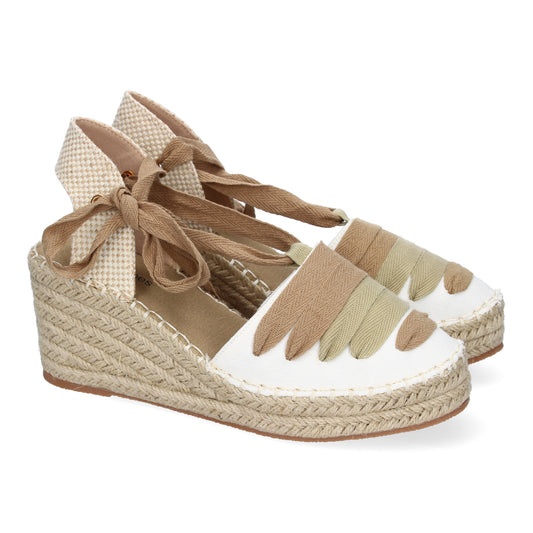 Sandalia de Mujer con cuña de Yute  Comodas  diseñ