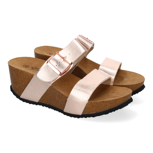 Sandalia de cuña Bio con Pala Fina  Super Comodas