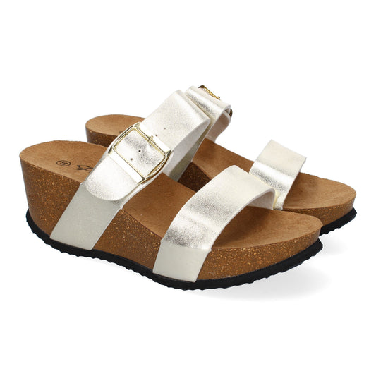 Sandalia de cuña Bio con Pala Fina  Super Comodas