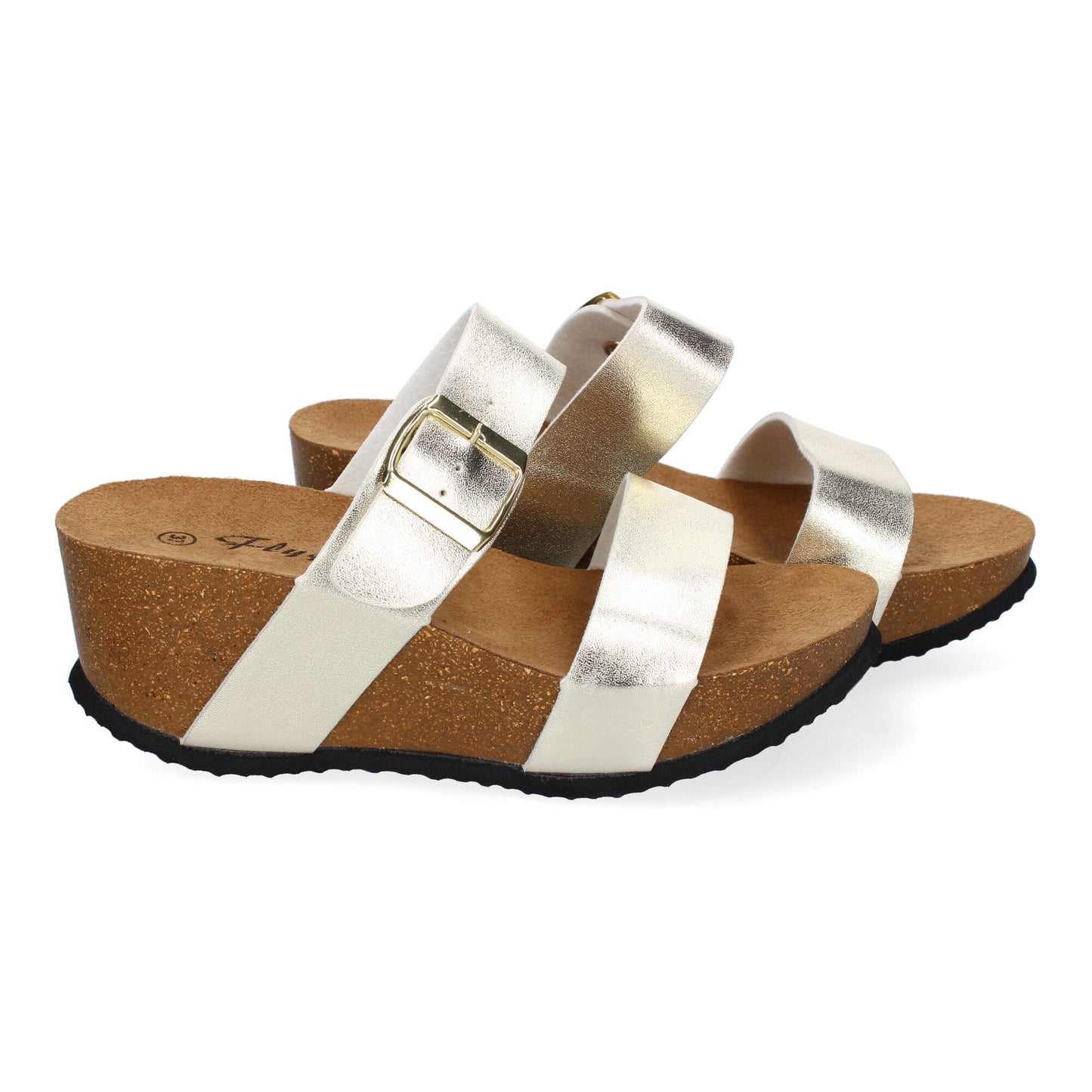 Sandalia de cuña Bio con Pala Fina  Super Comodas