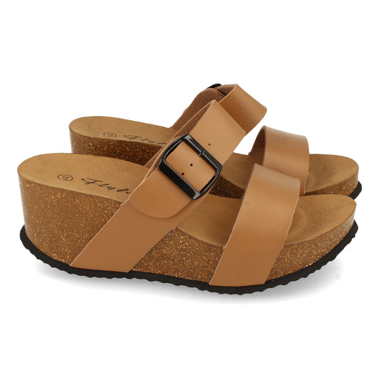 Sandalia de cuña Bio con Pala Fina  Super Comodas