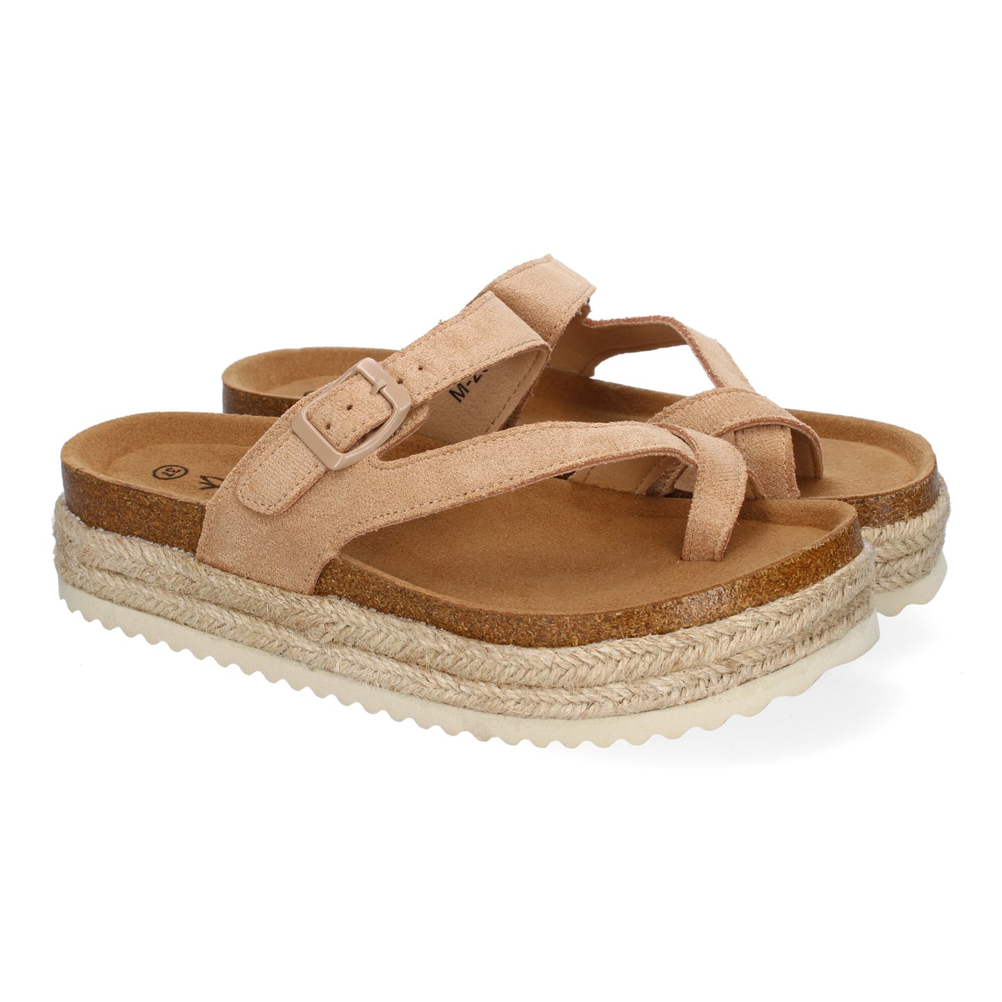 Sandalia de Mujer de Plataforma Tipo Esclava  Mate