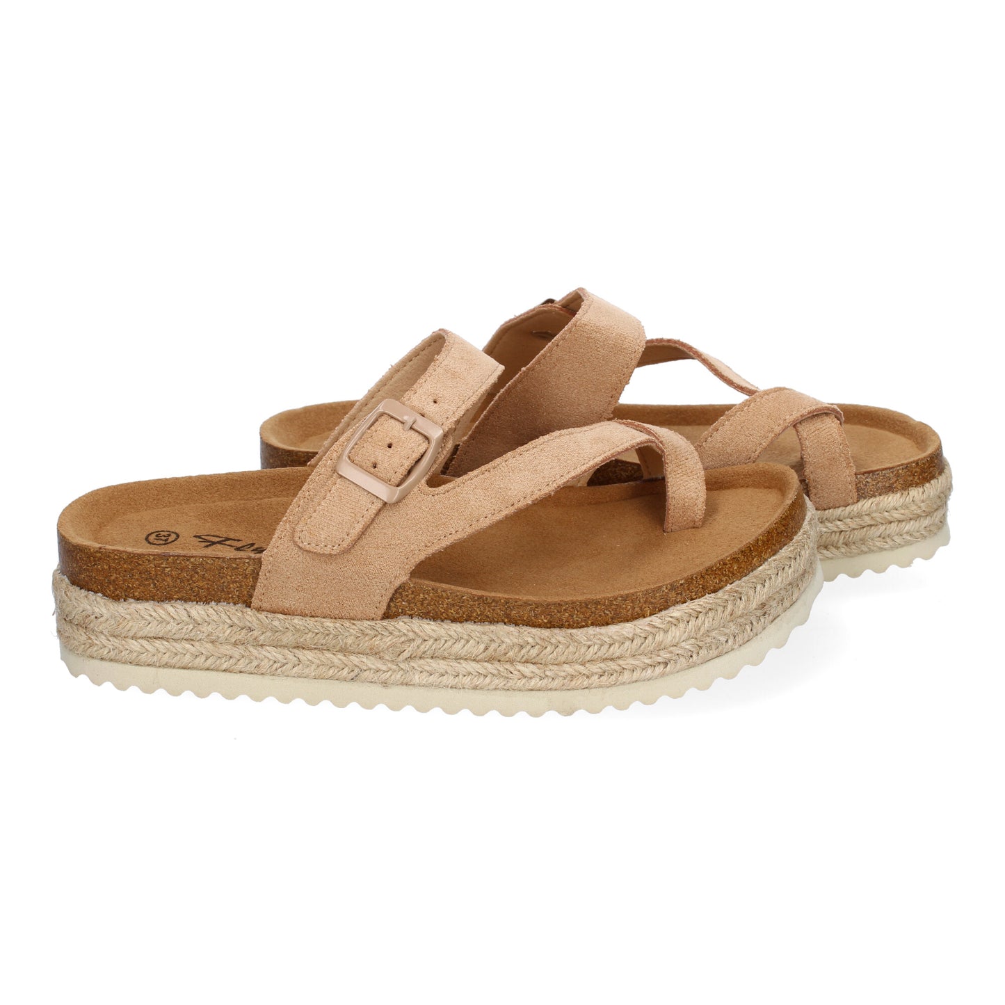 Sandalia de Mujer de Plataforma Tipo Esclava  Mate