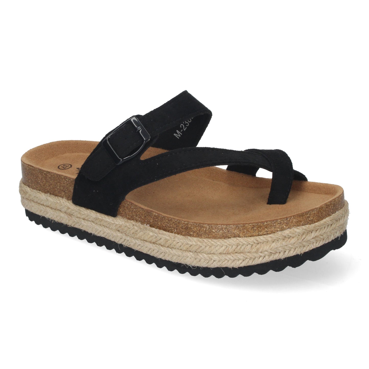 Sandalia de Mujer de Plataforma Tipo Esclava  Mate