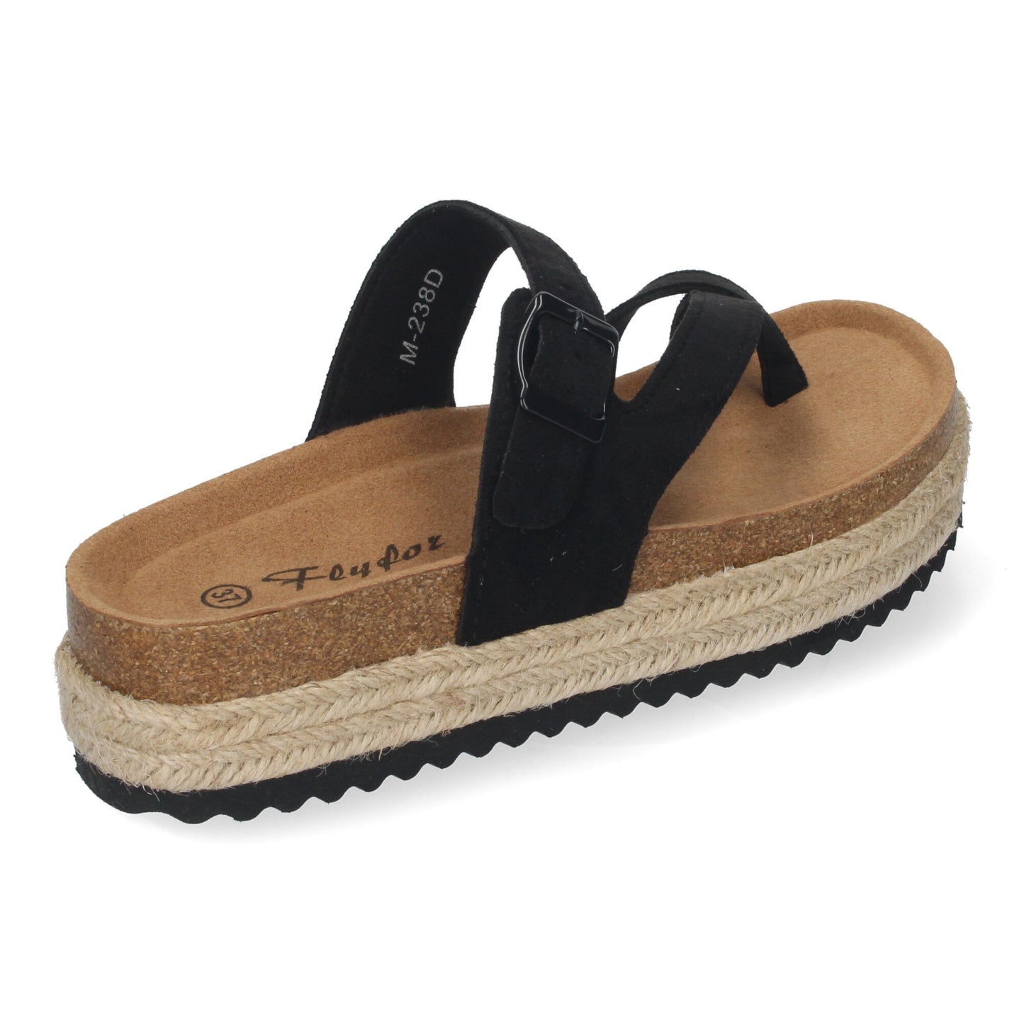 Sandalia de Mujer de Plataforma Tipo Esclava  Mate