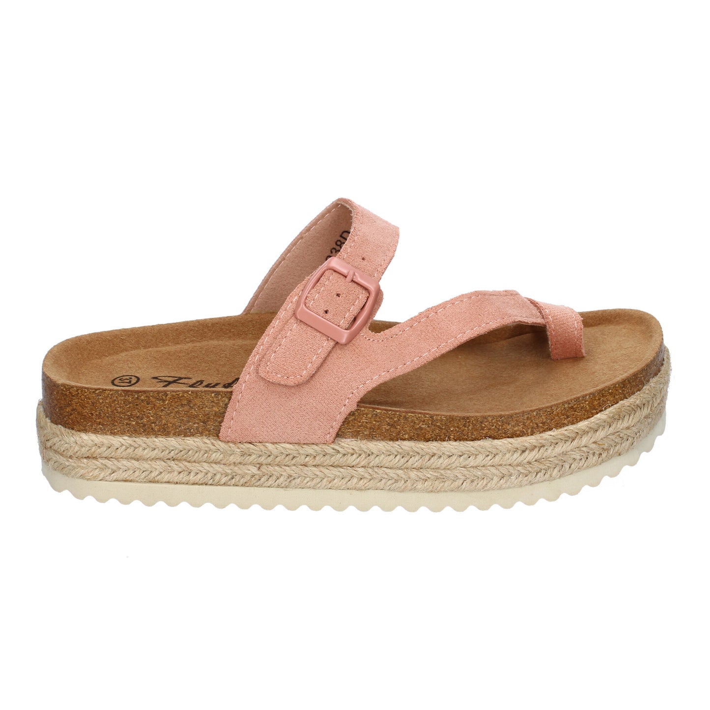 Sandalia de Mujer de Plataforma Tipo Esclava  Mate