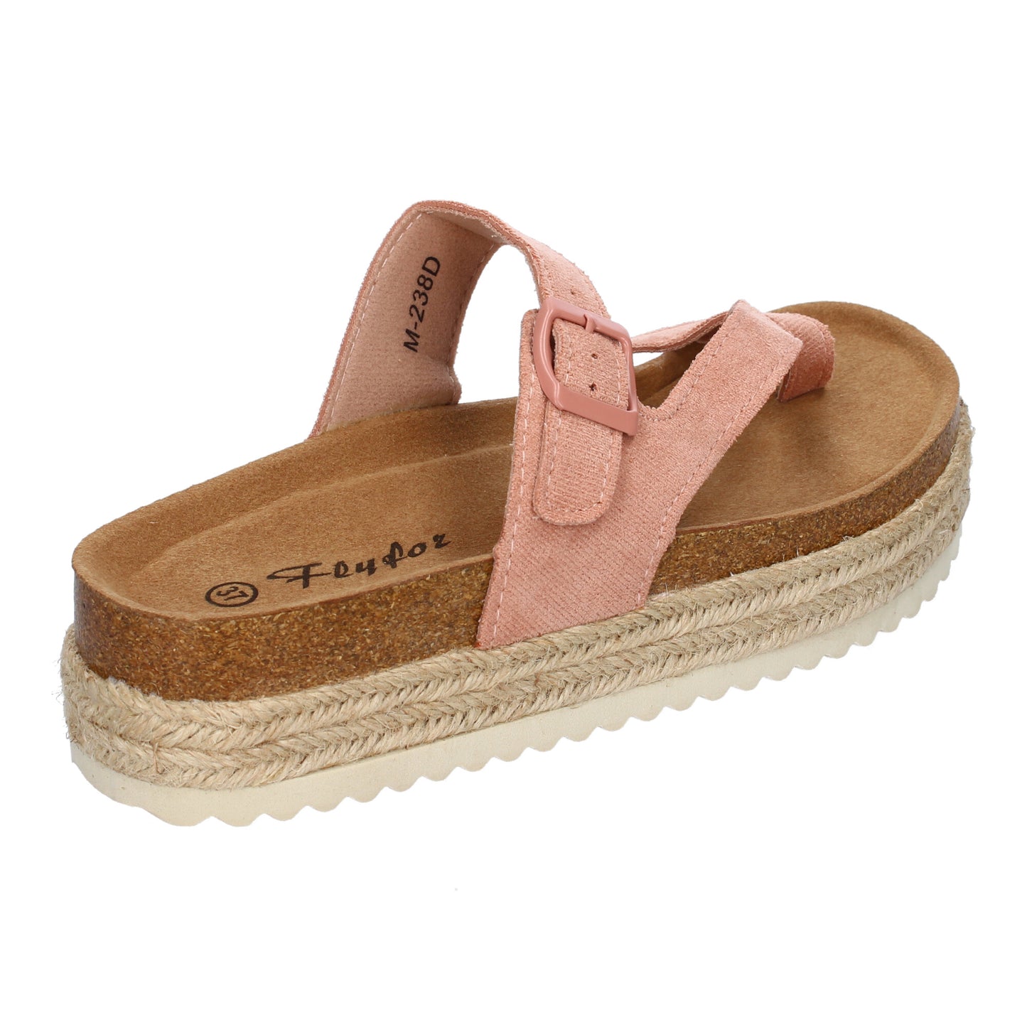 Sandalia de Mujer de Plataforma Tipo Esclava  Mate