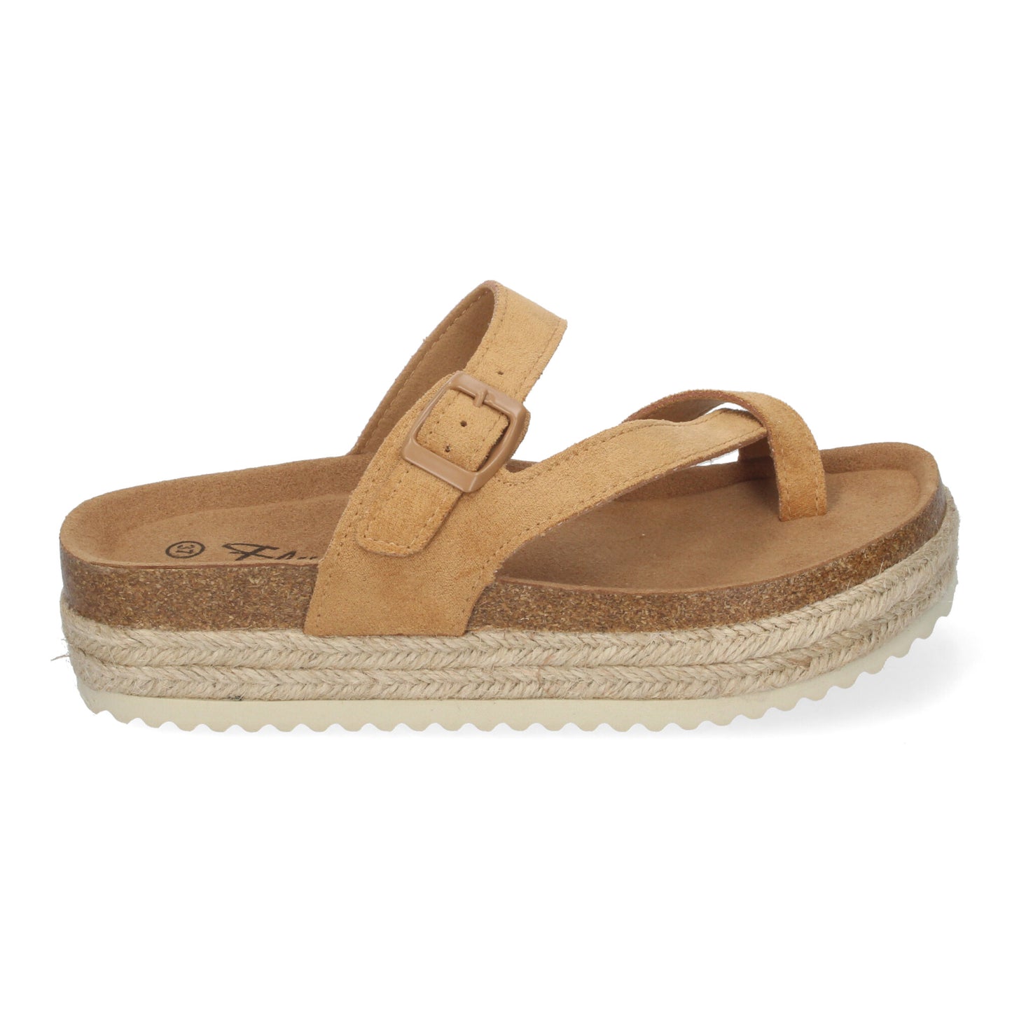 Sandalia de Mujer de Plataforma Tipo Esclava  Mate