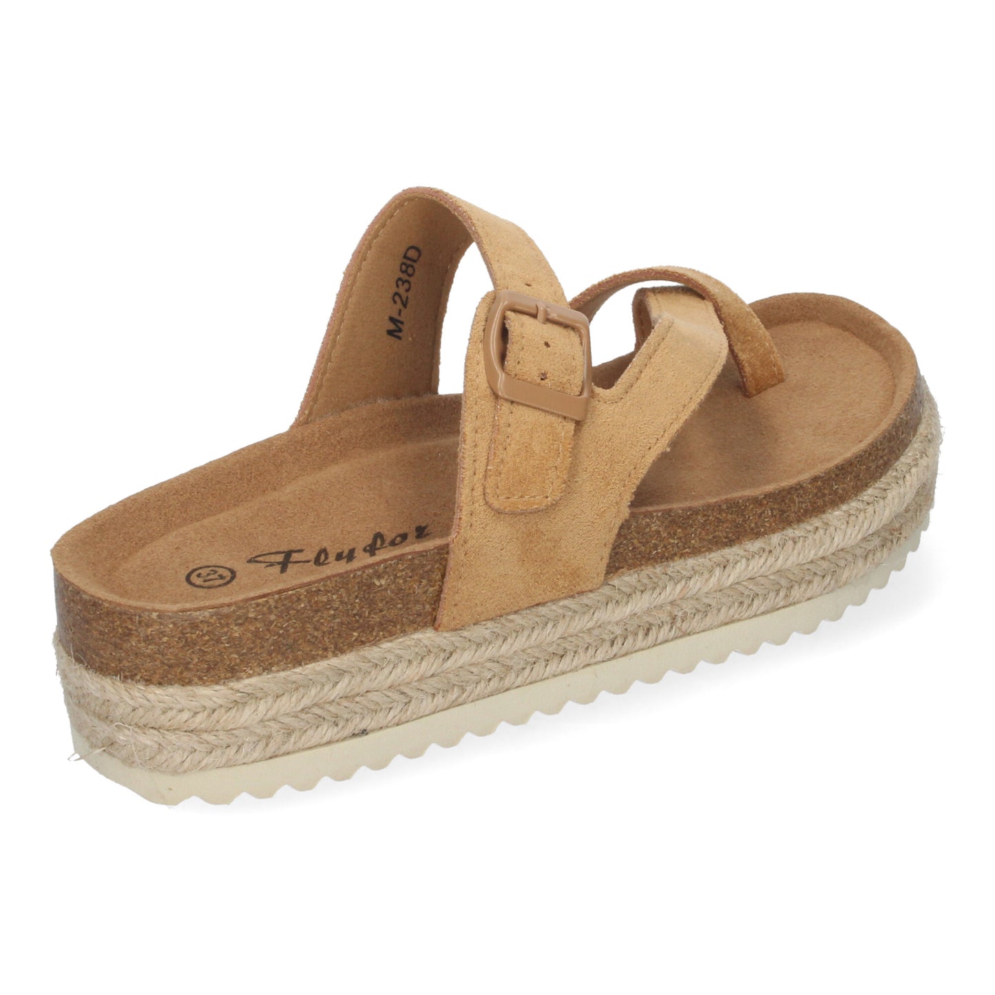 Sandalia de Mujer de Plataforma Tipo Esclava  Mate