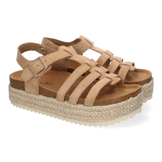 Sandalias con Plataforma de Yute para Mujer  Comod