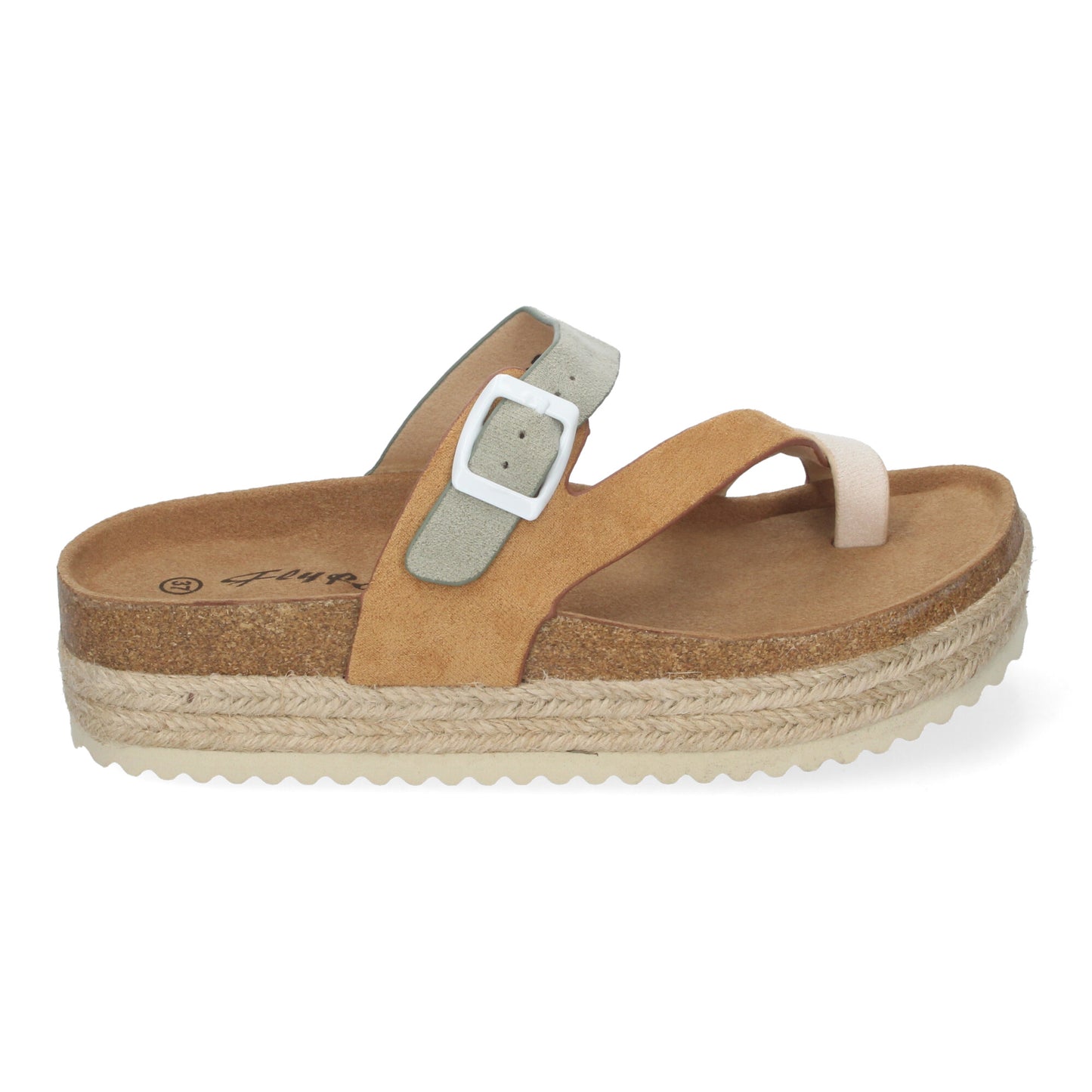 Sandalia de Plataforma de material Bio  Forradas d