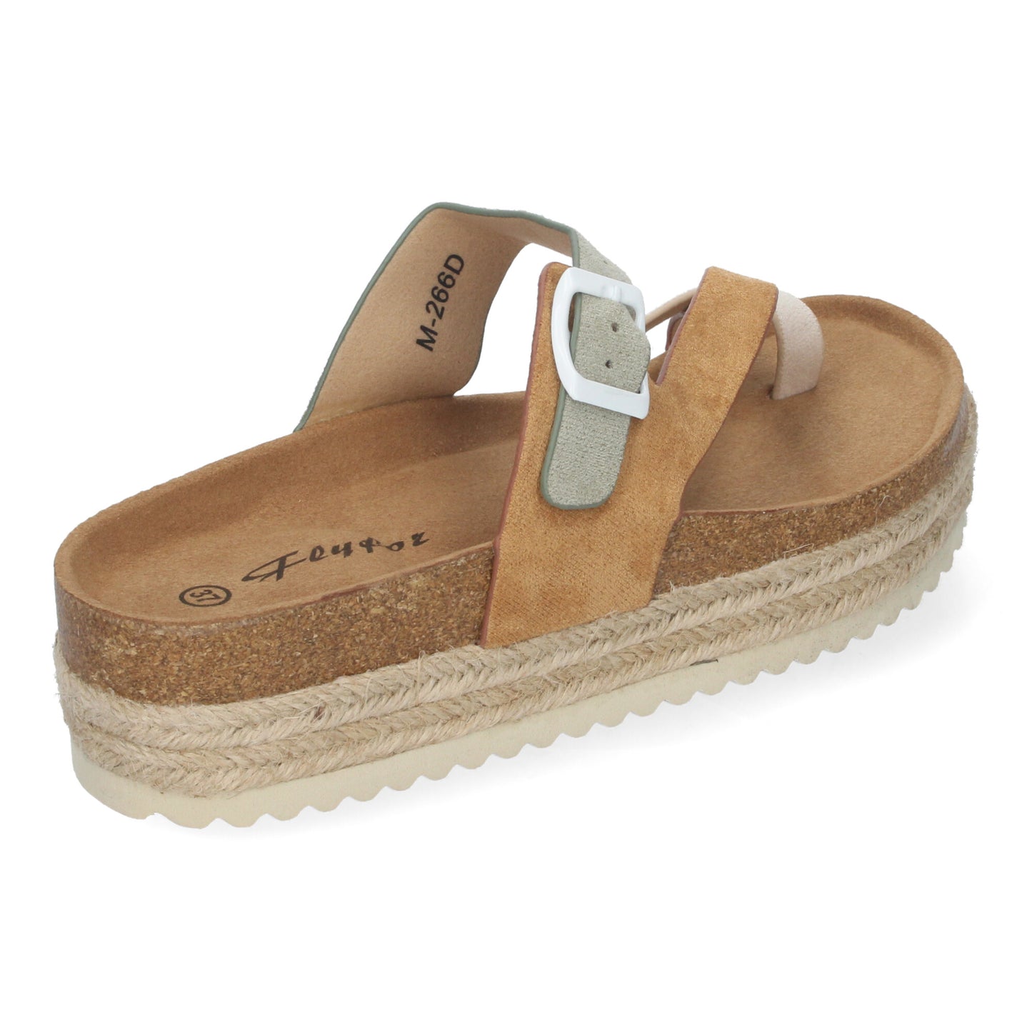 Sandalia de Plataforma de material Bio  Forradas d