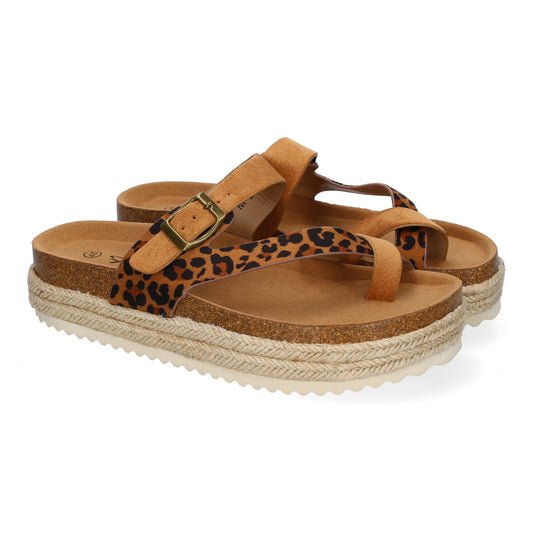 Sandalia de Plataforma de material Bio  Forradas d