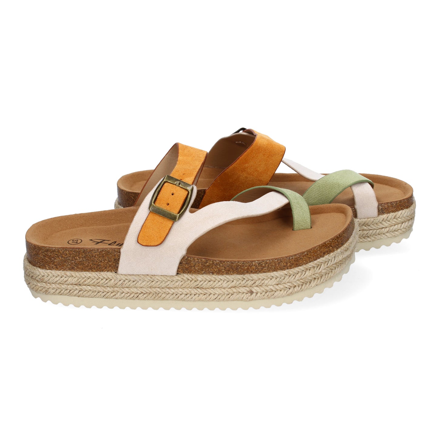 Sandalia de Plataforma de material Bio  Forradas d