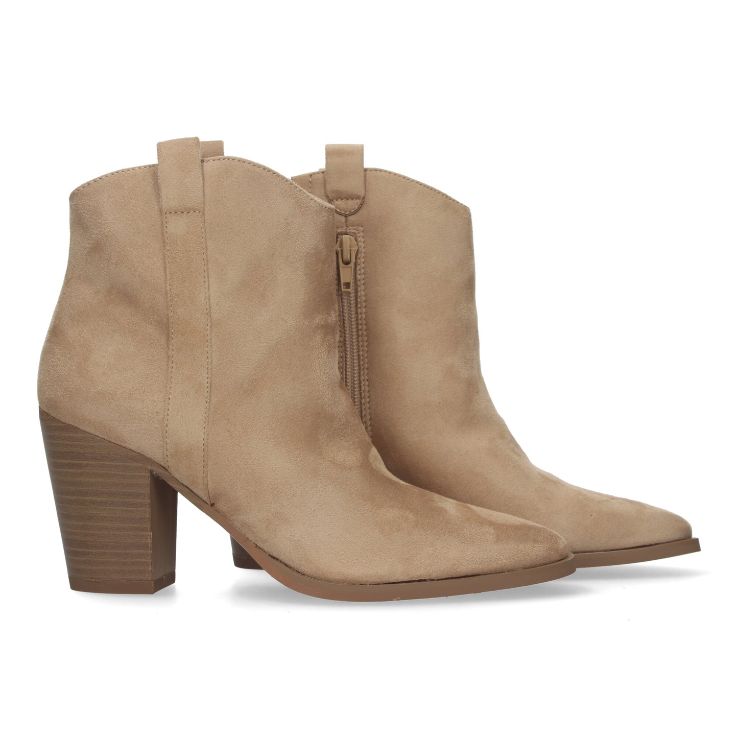 Botin de tacon para mujer material ater
