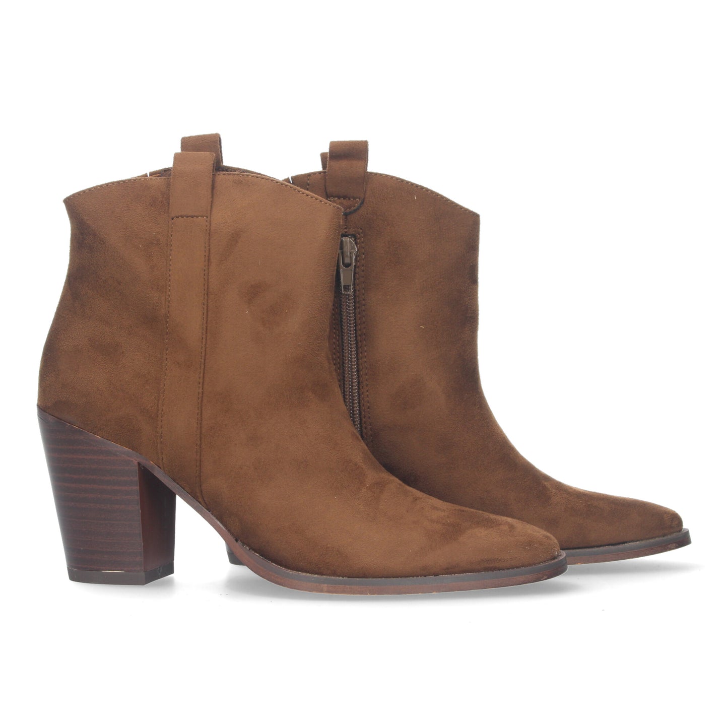 Botin de tacon para mujer material ater