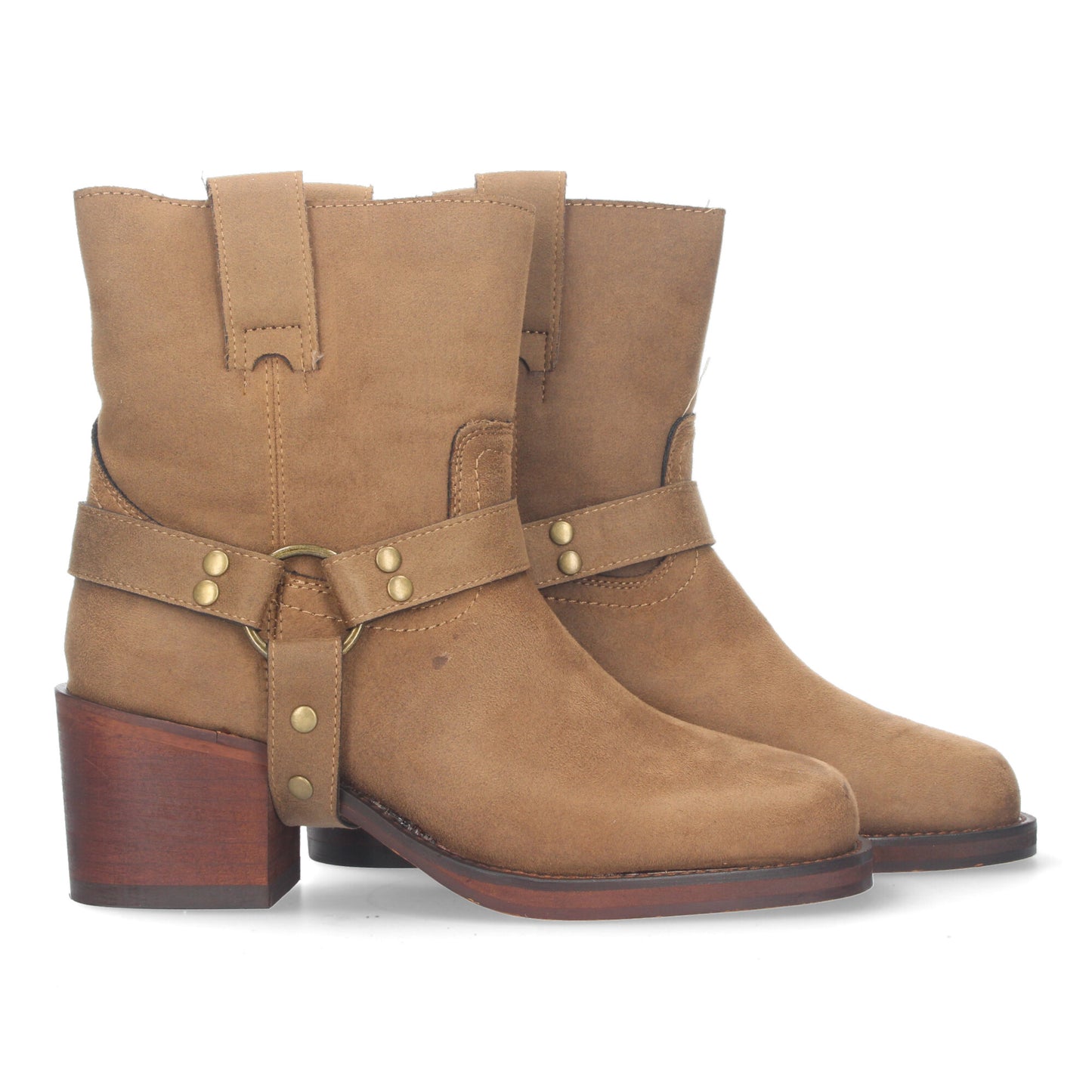 Botin de tacon para mujer material ater