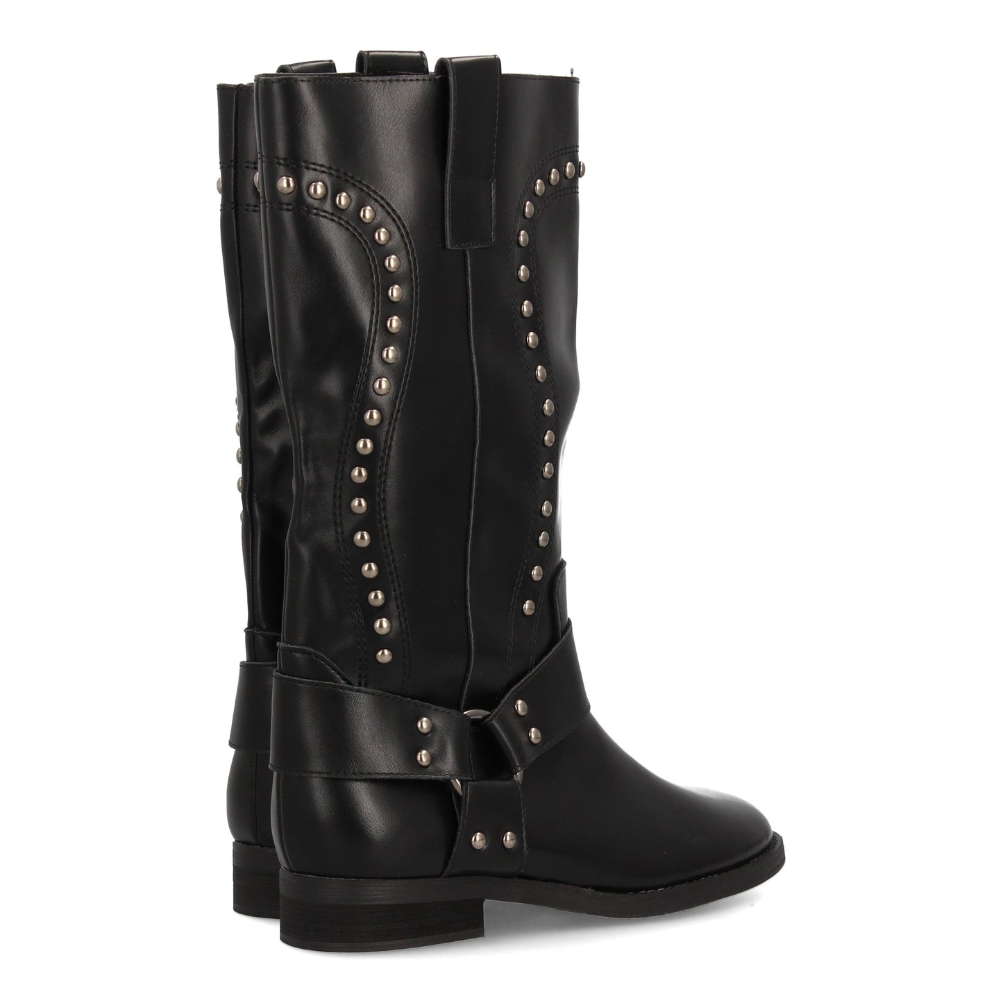 Bota alta para mujer con diseño elegante estilo cowboy. caña con tachuelas