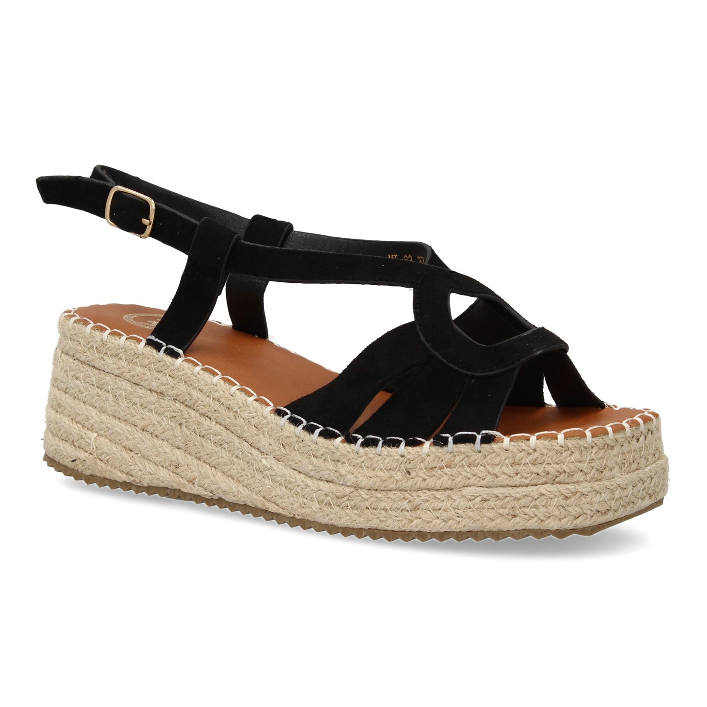 Sandalia de cuña de yute para mujer comodas y elegantes di