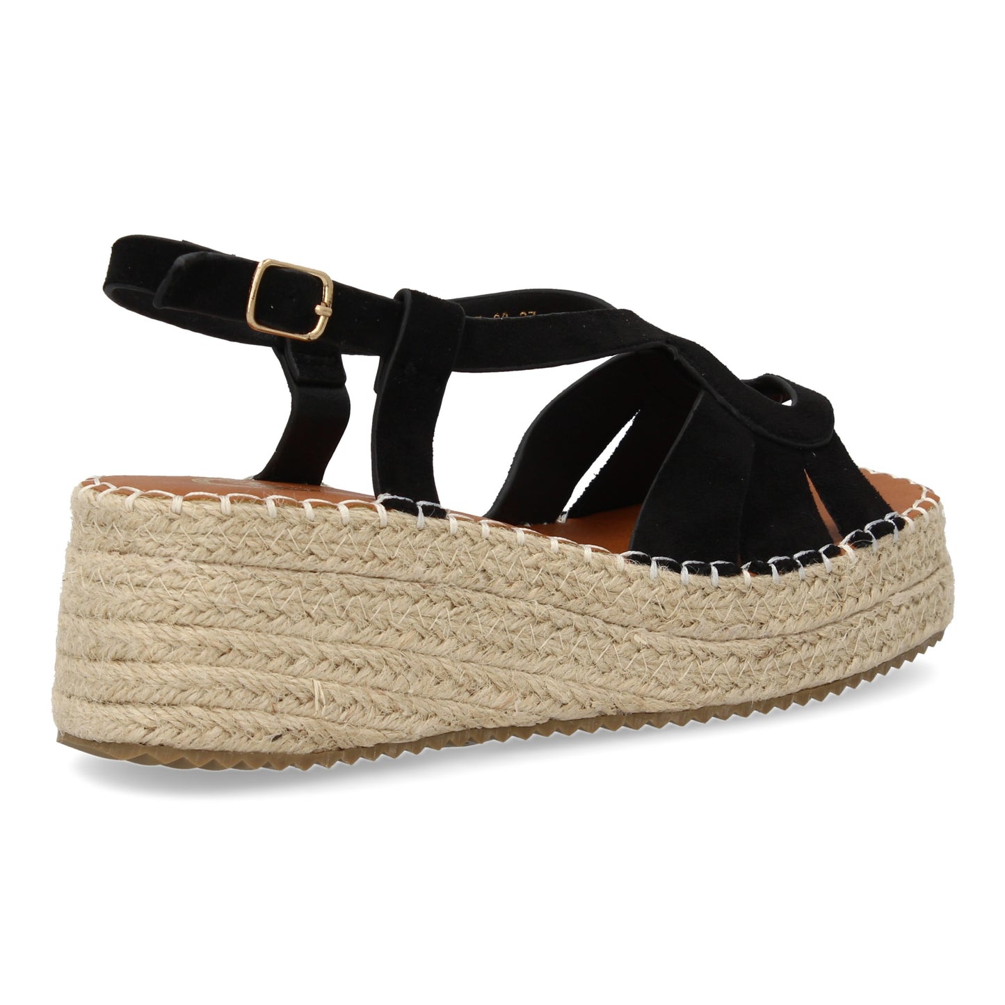 Sandalia de cuña de yute para mujer comodas y elegantes di