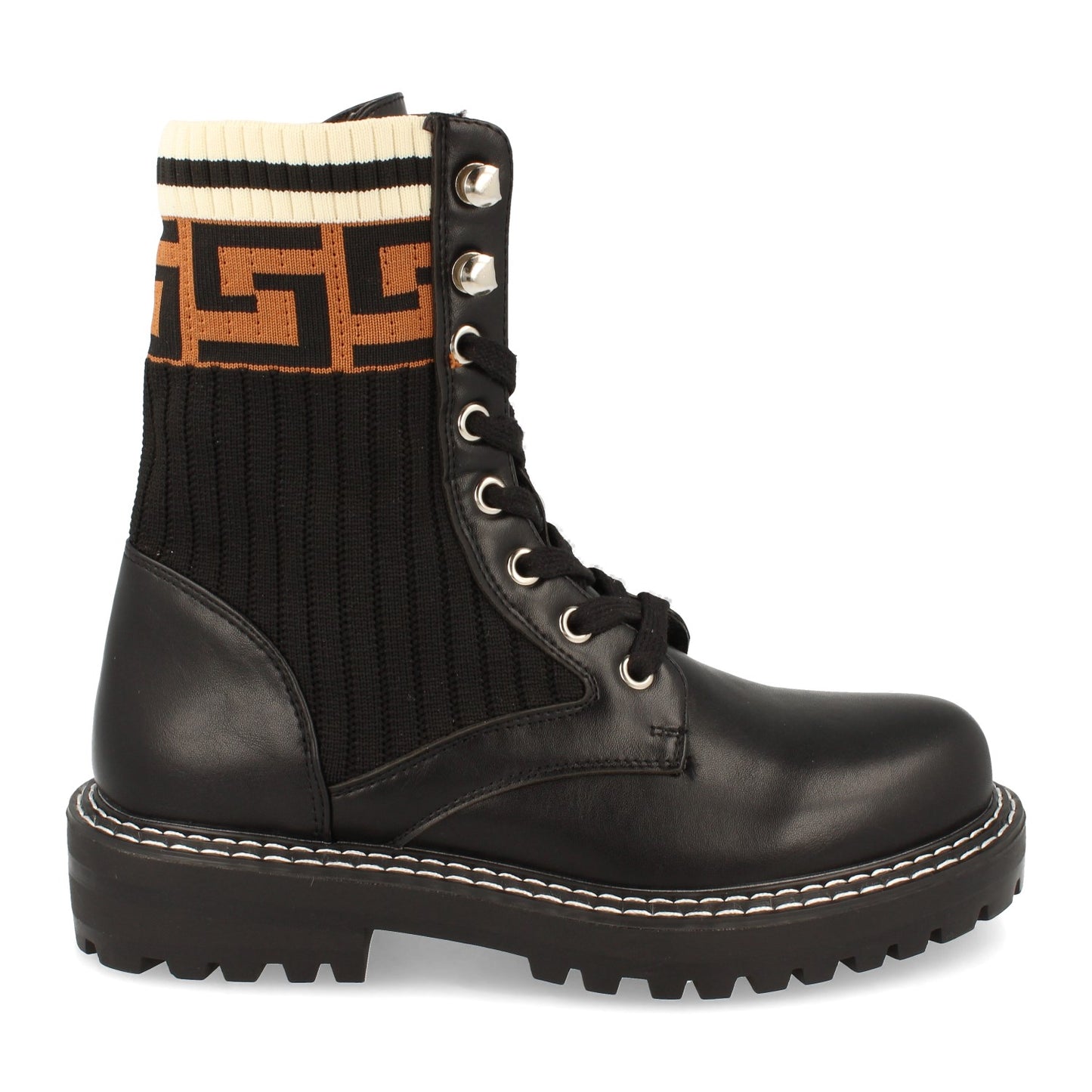 Bota militar estilo Rockoko puntera red