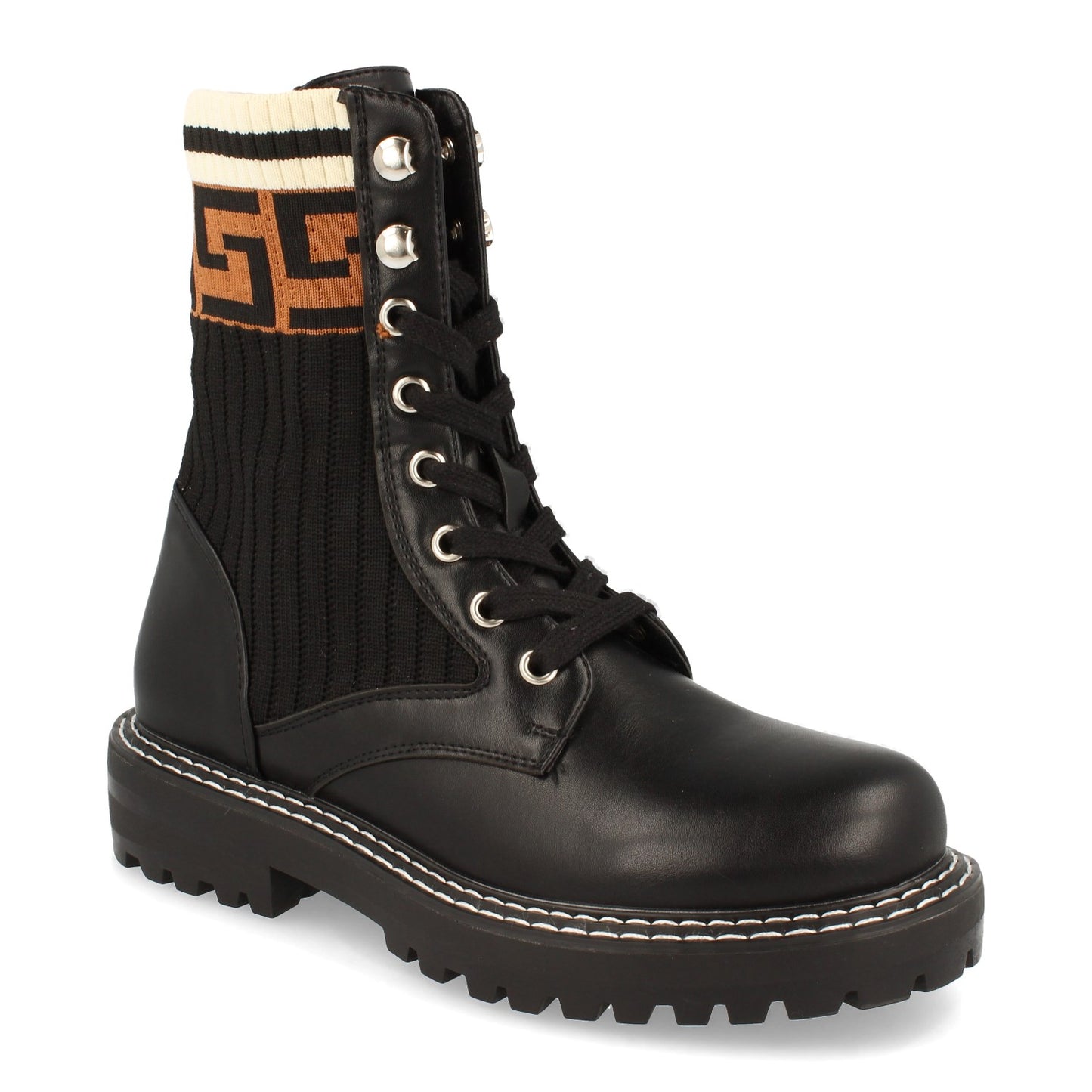 Bota militar estilo Rockoko puntera red