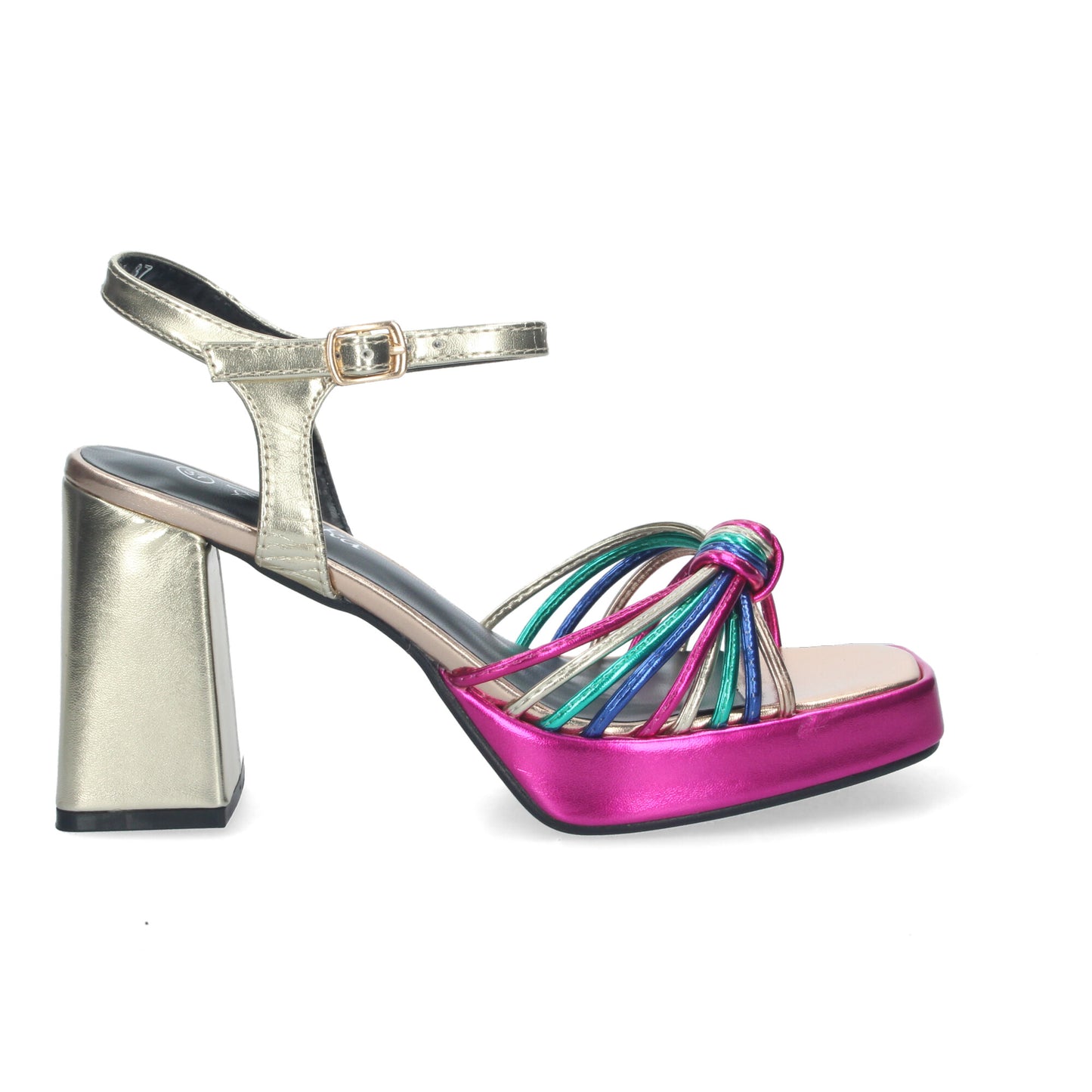 Sandalia de Tacon Ancho para Mujer Como