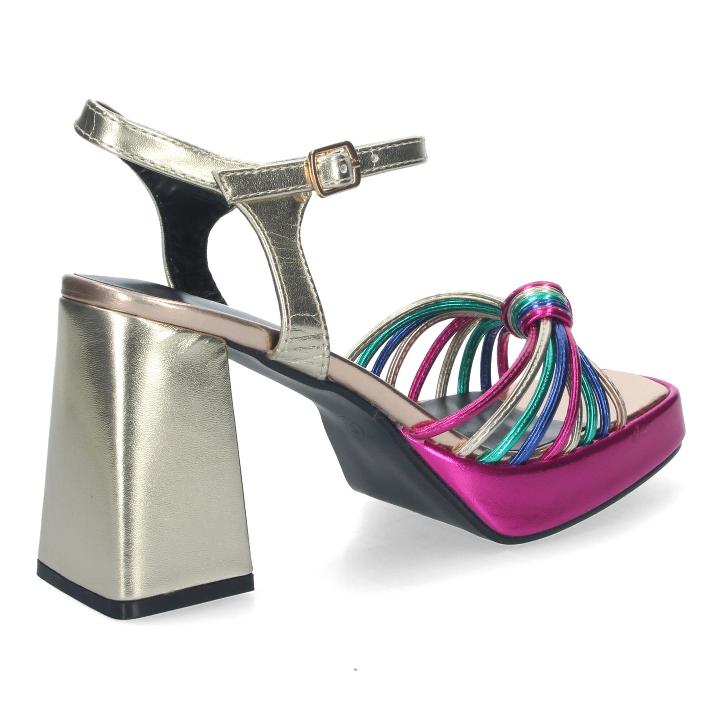 Sandalia de Tacon Ancho para Mujer Como