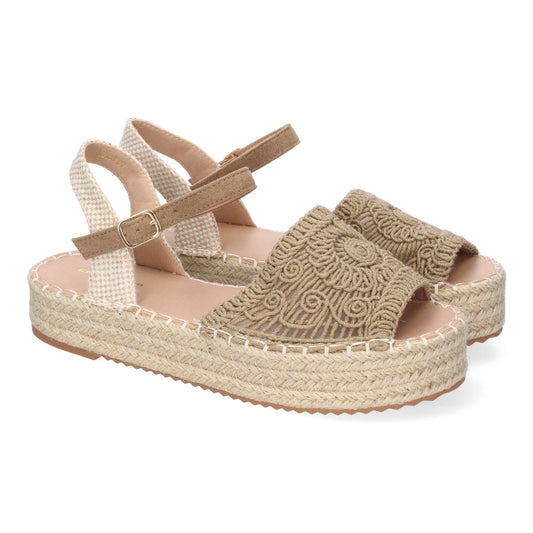 Sandalia de Plataforma para Mujer  Comoda  Forrada