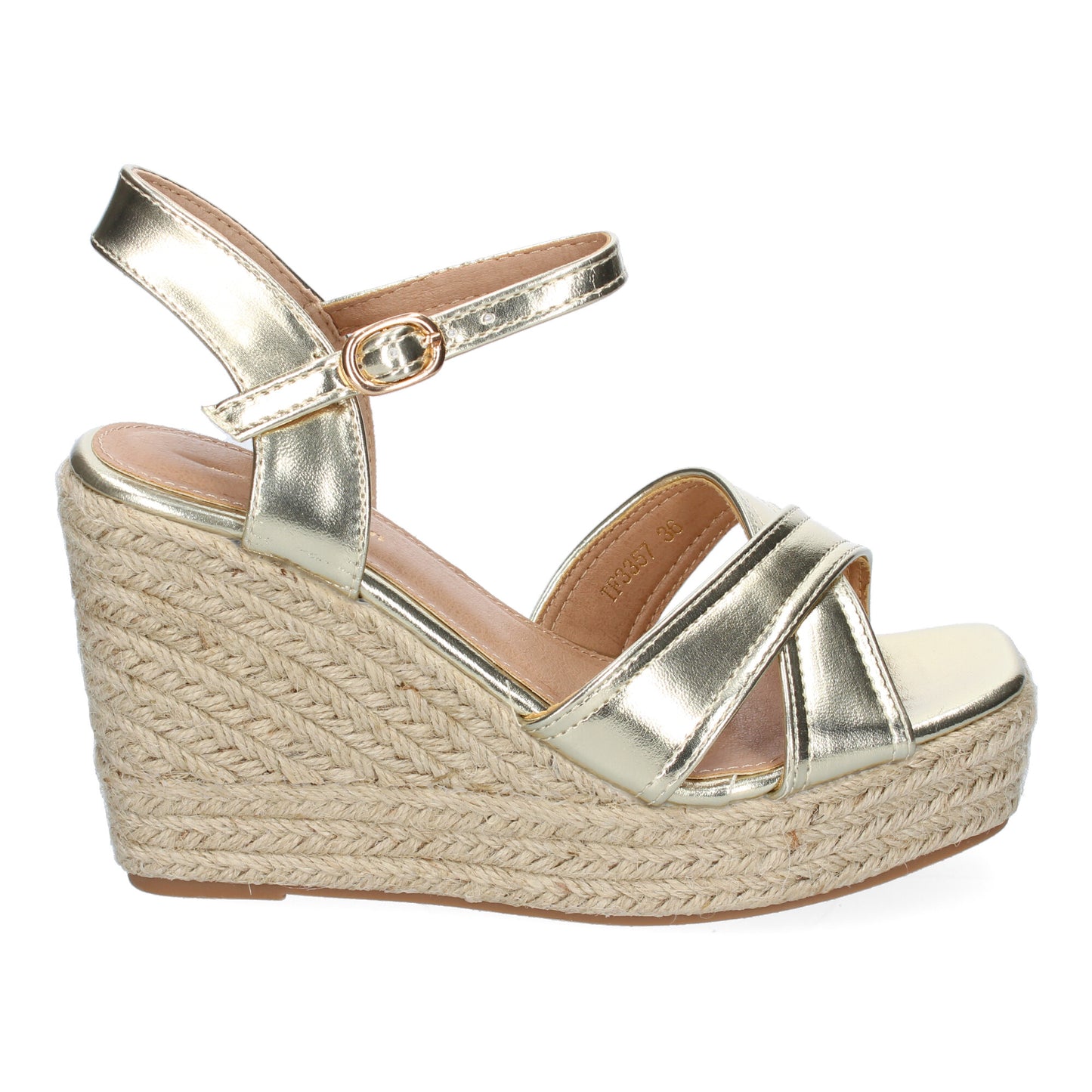 Sandalia de cuña de Yute para Mujer  diseño Modern