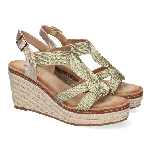 Sandalia de cuña de Yute para Mujer  Comodas y Ele