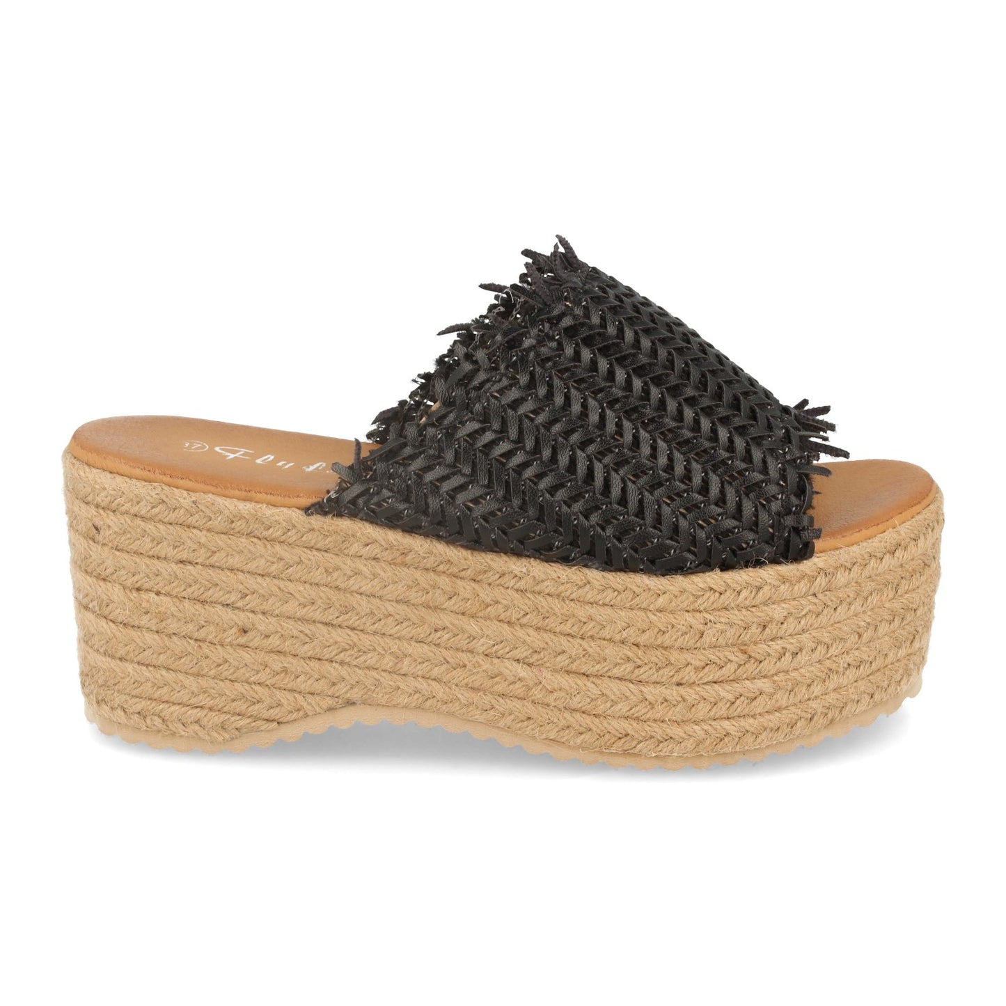 Sandalia de Plataforma con Yute Pala de