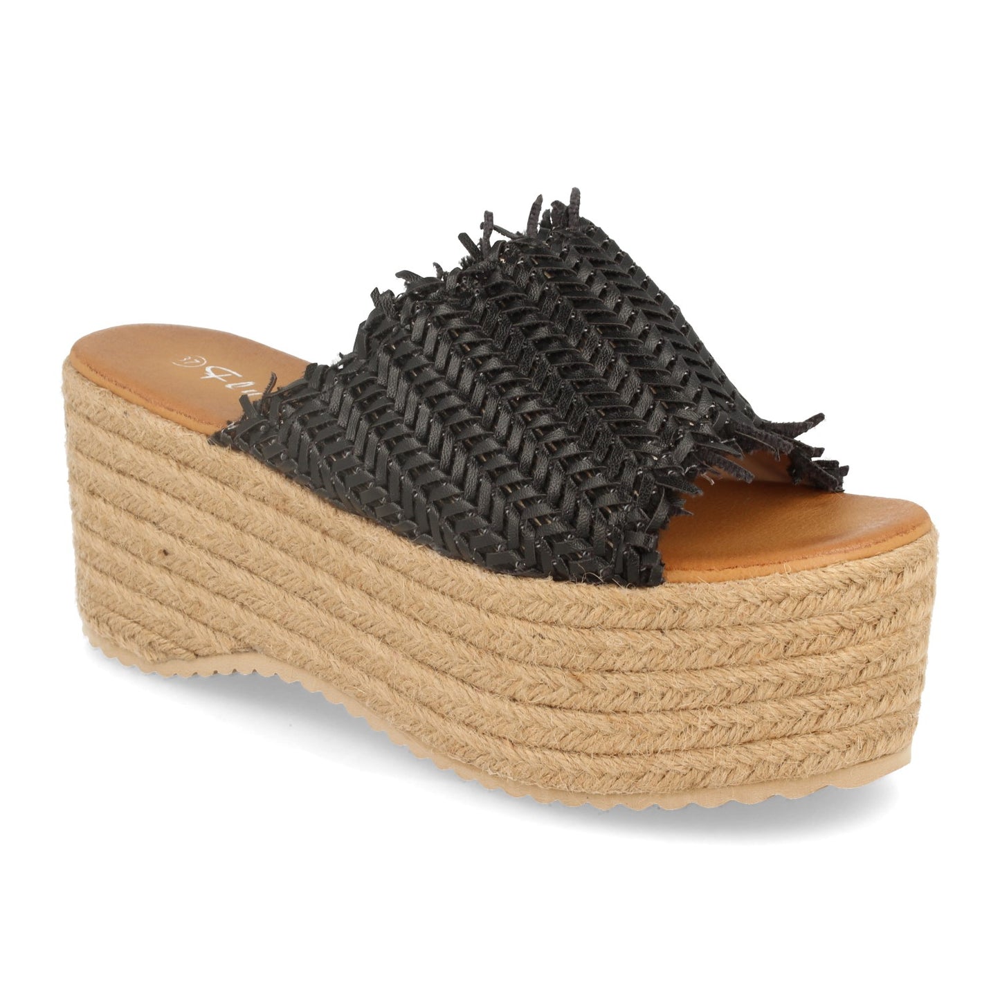 Sandalia de Plataforma con Yute Pala de