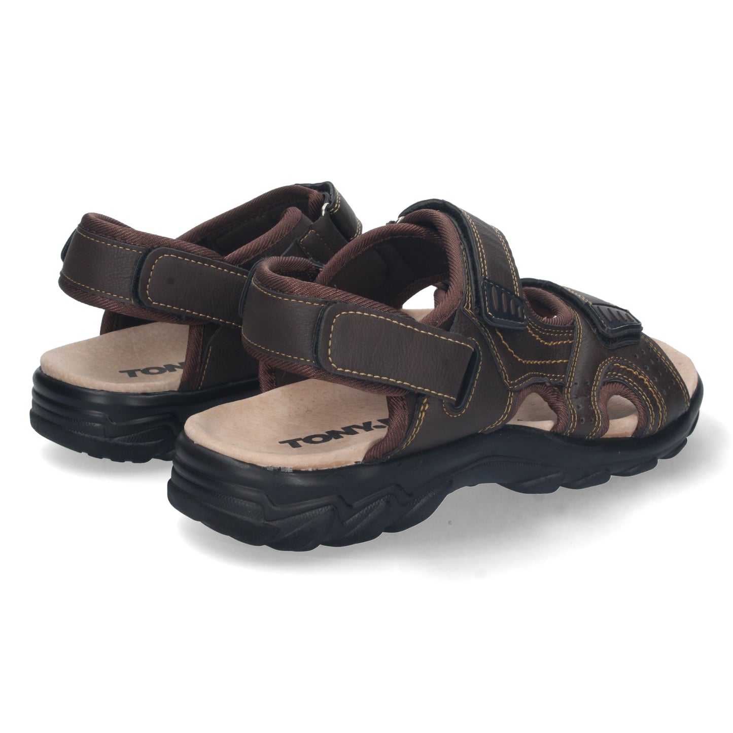 Sandalia Plana de Hombre Comoda Abiert