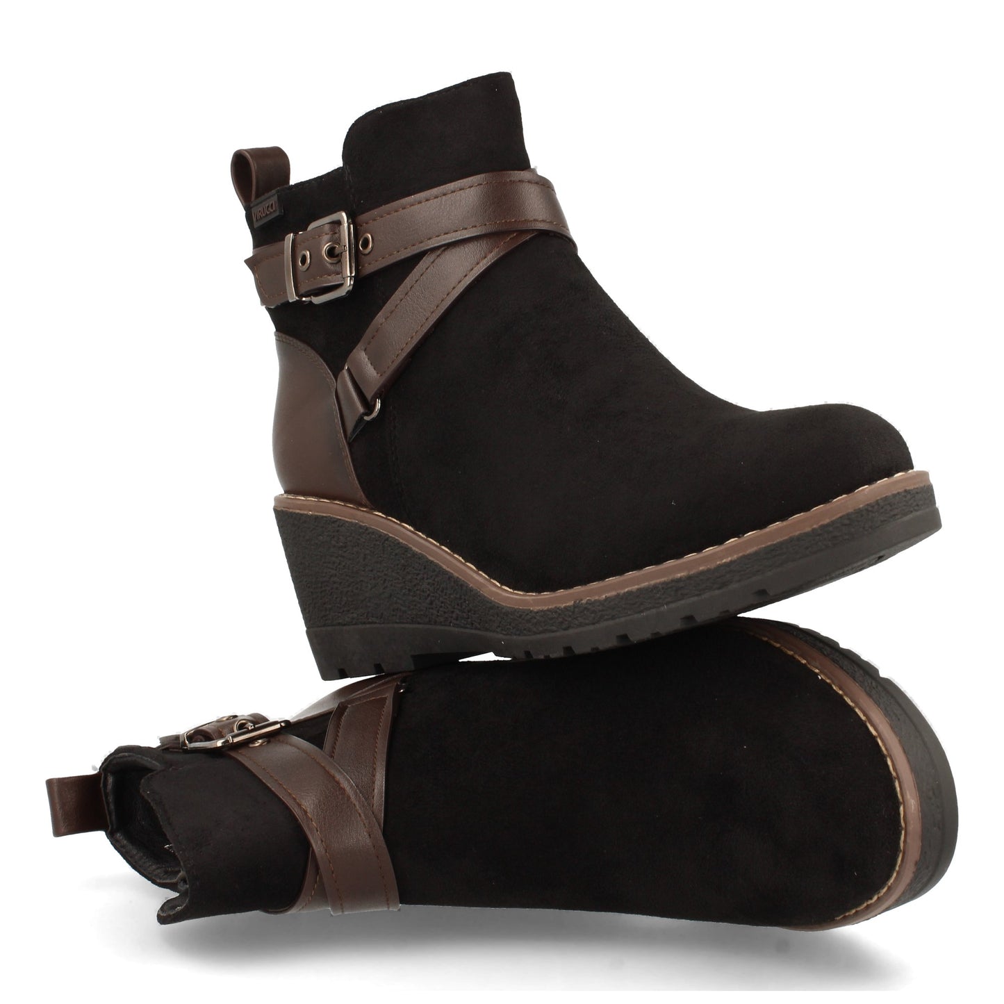 Botínpara Mujer con Cuña Correas Cruza