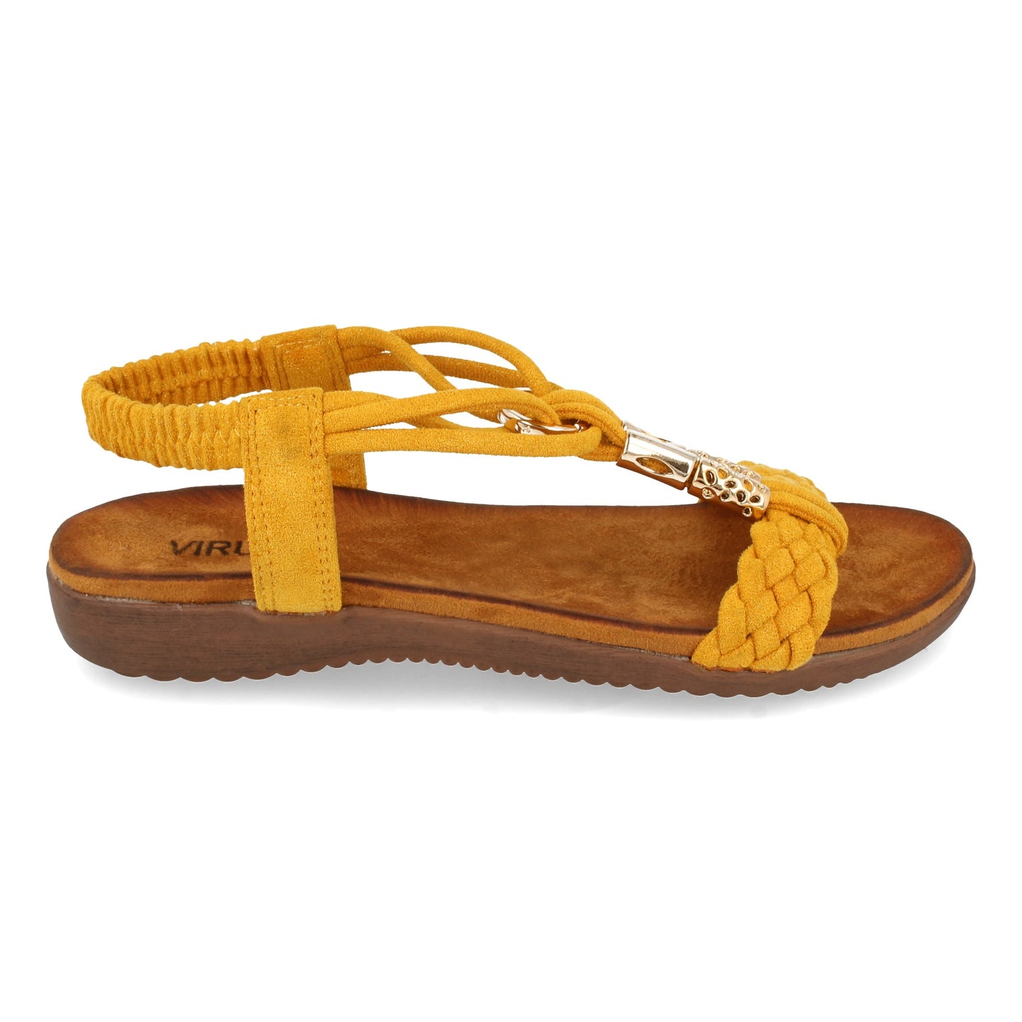 Sandalia Plana de Mujer Comodas Pala T