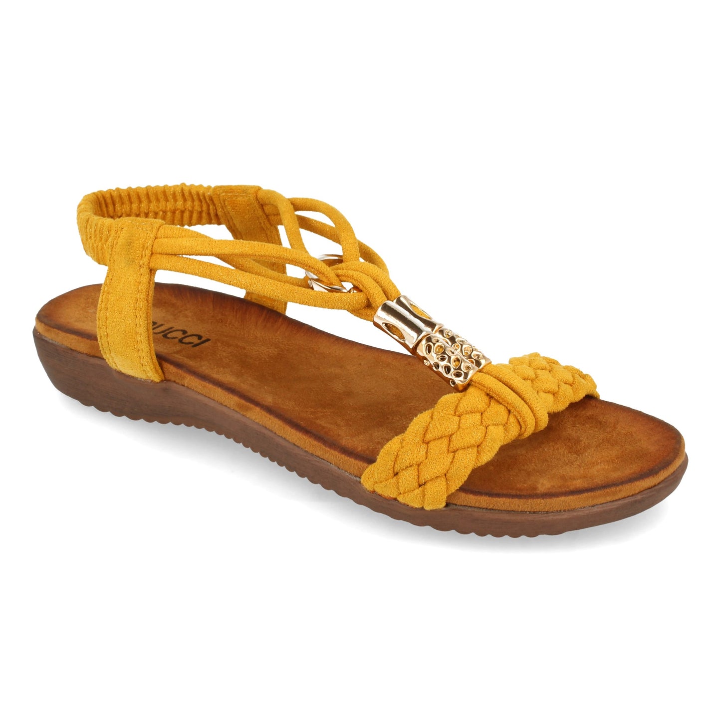 Sandalia Plana de Mujer Comodas Pala T