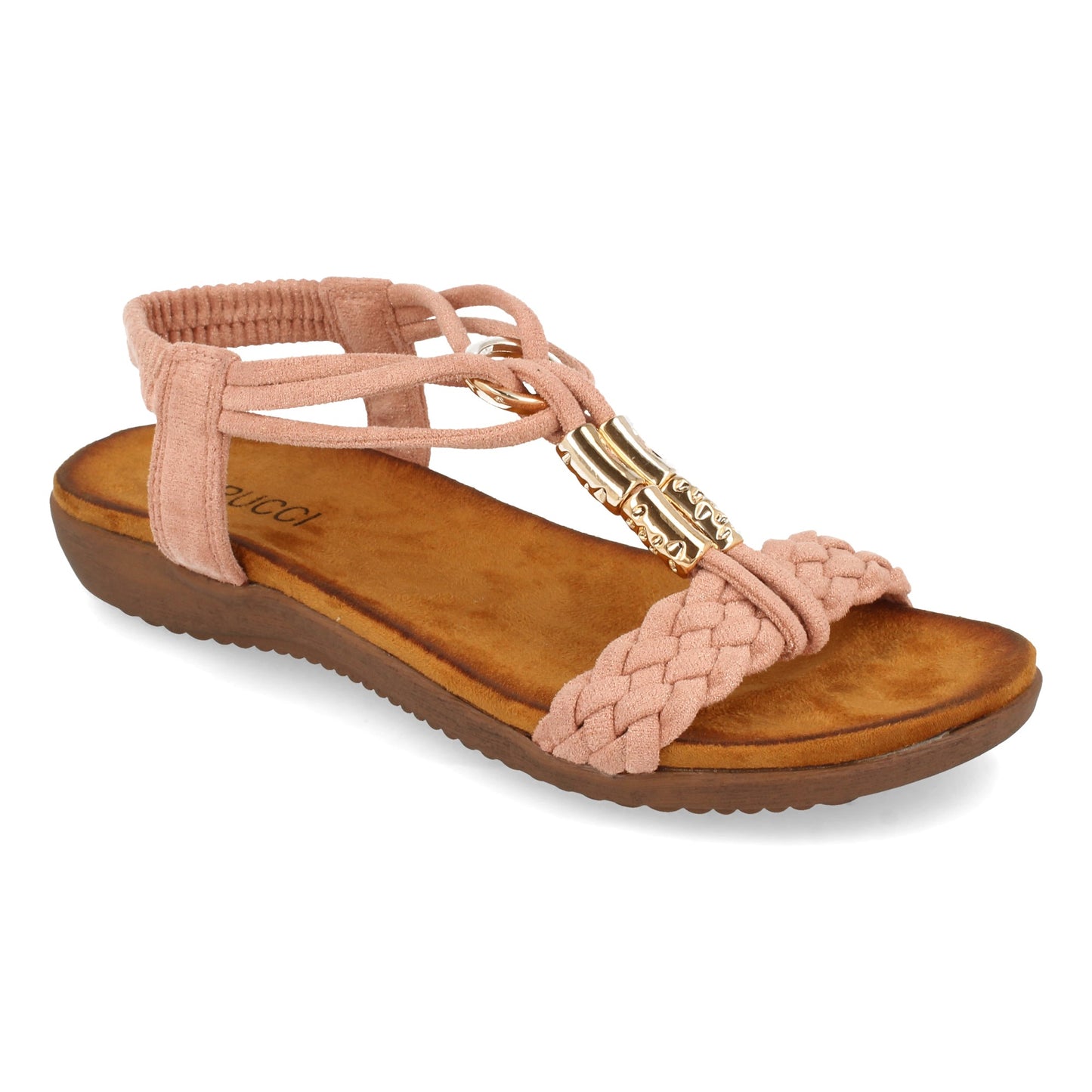 Sandalia Plana de Mujer Comodas Pala T