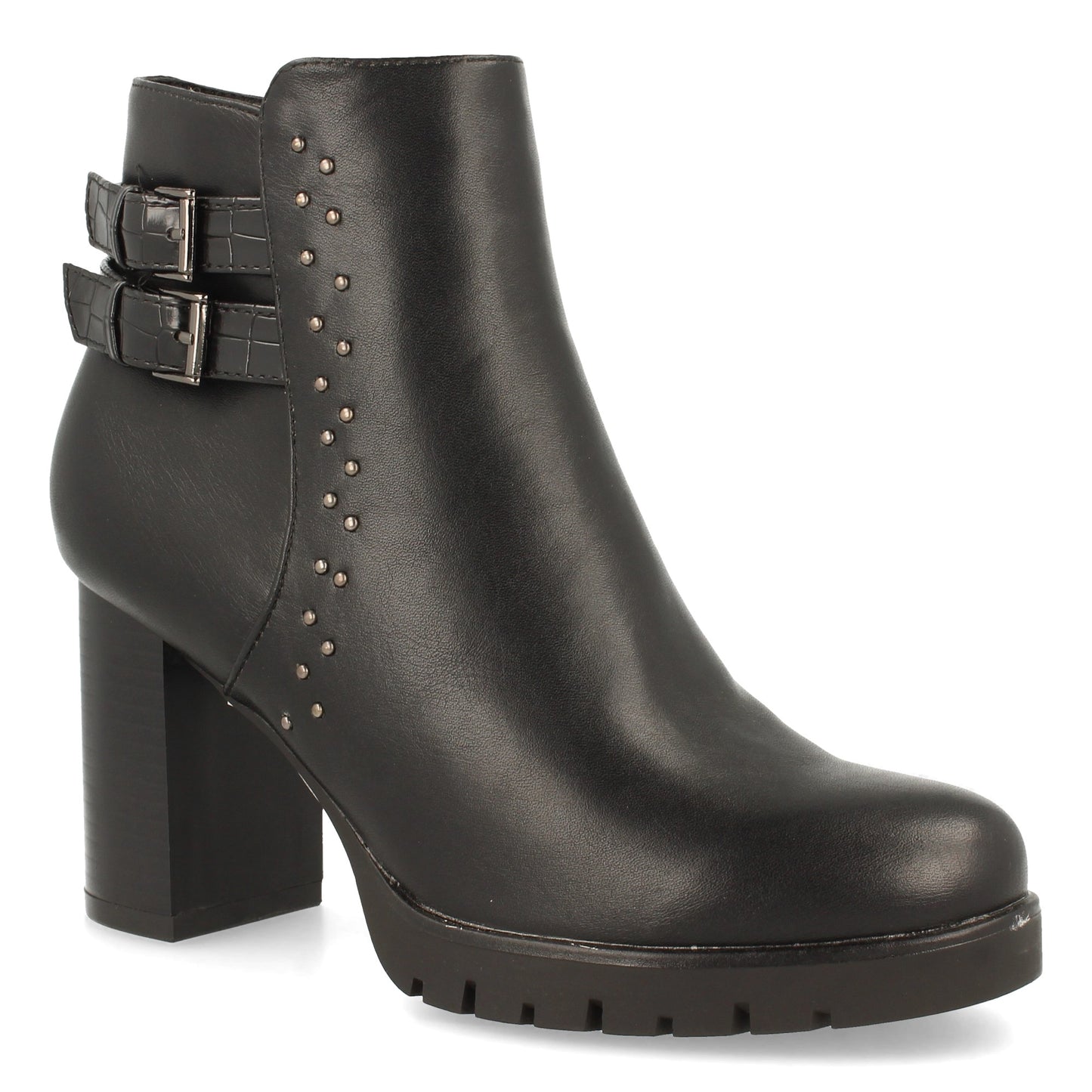 Botin de Tacón para Mujer con Tachuelas